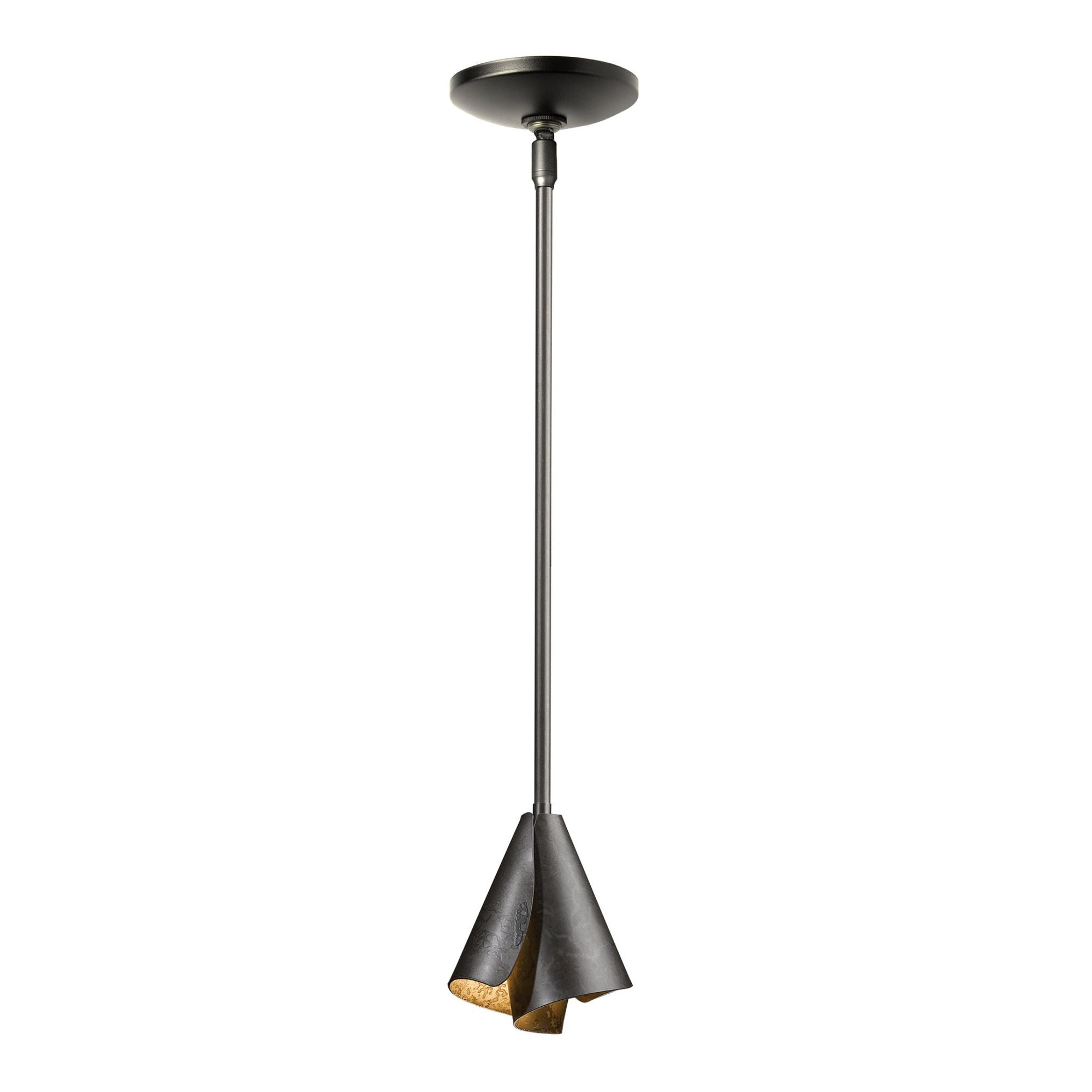 Mobius Steel Shade Mini Pendant 1-Light in Dark Smoke