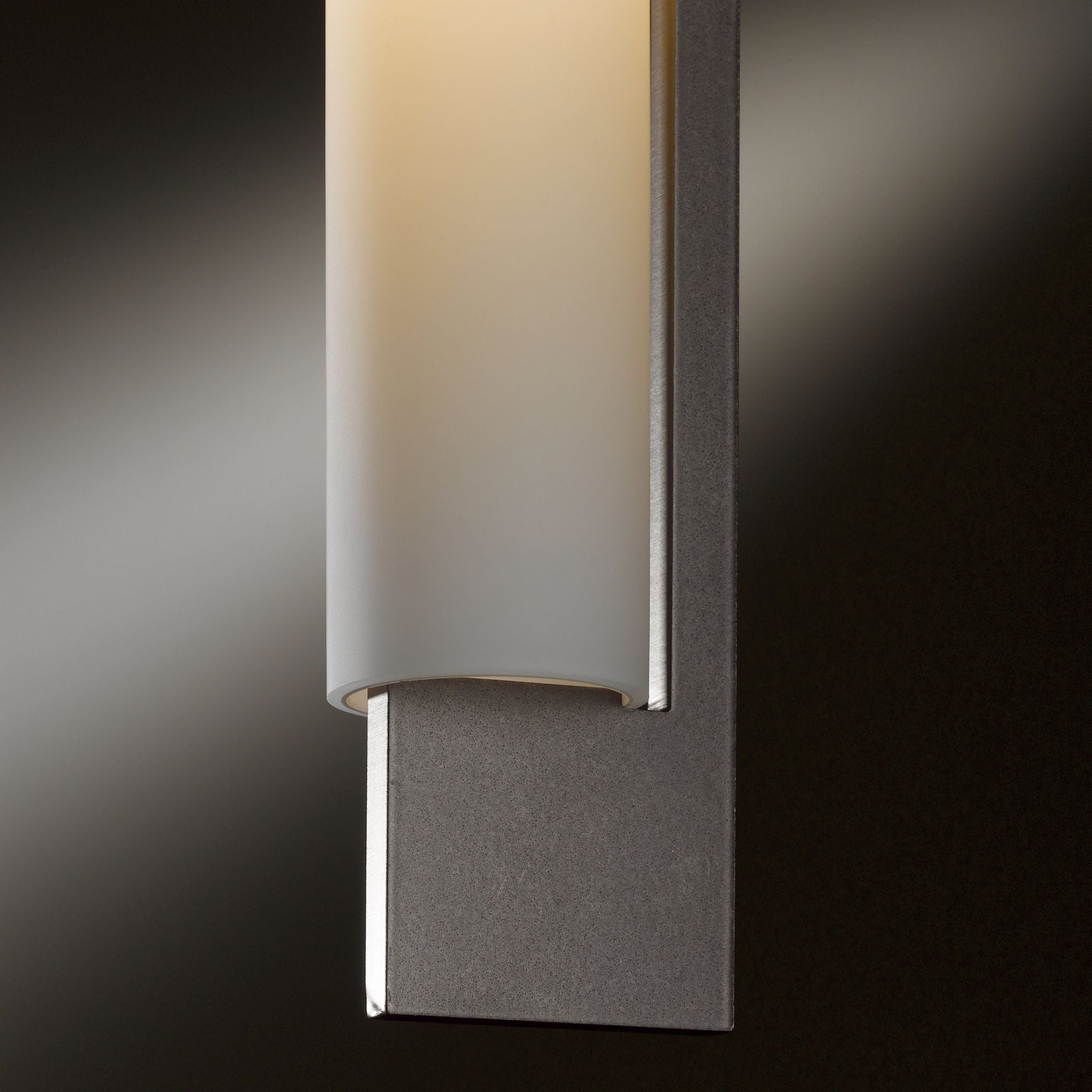 Axis Mini Pendant 1-Light Opal Glass (GG) in Dark Smoke