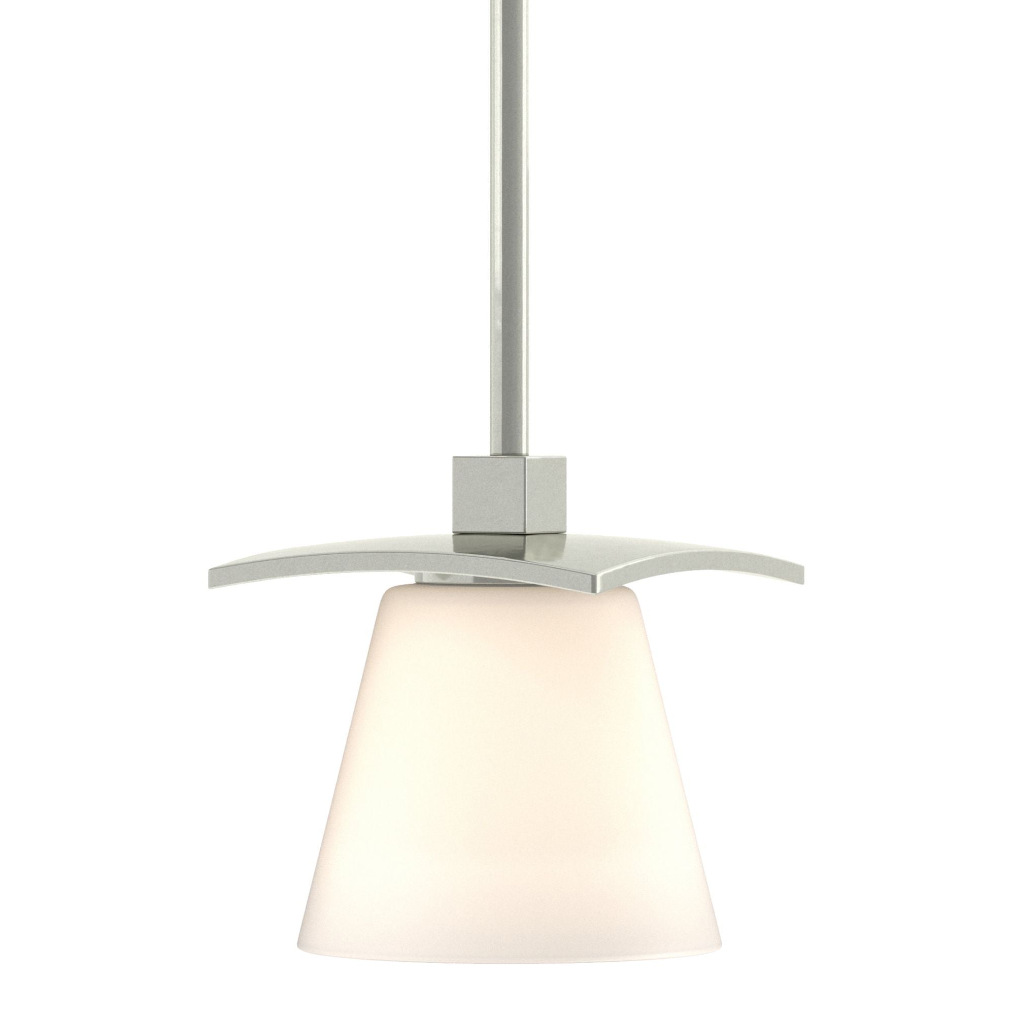 Wren Mini Pendant 1-Light Opal Glass (GG) in Sterling