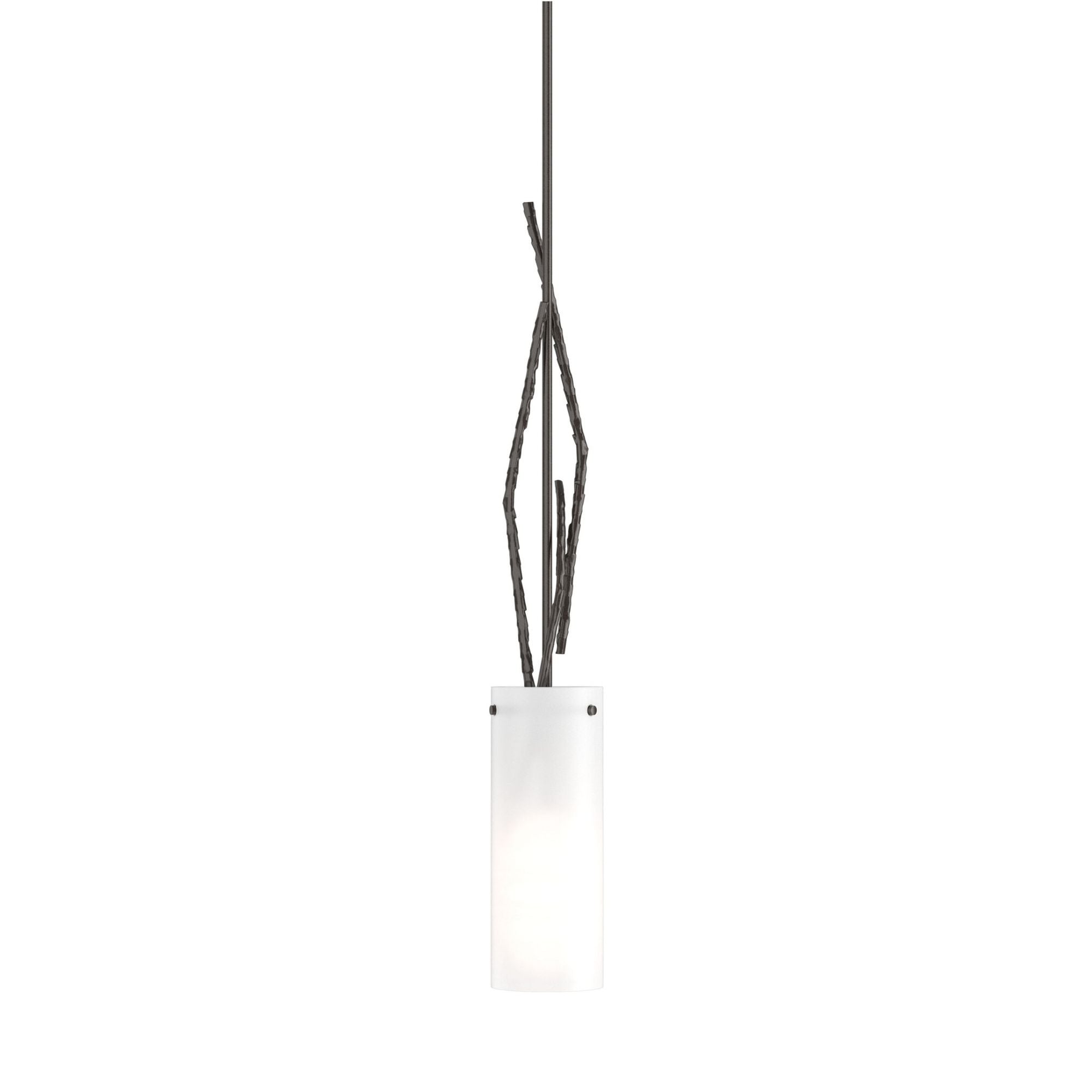 Brindille Mini Pendant 1-Light Opal Glass (GG) in Oil Rubbed Bronze