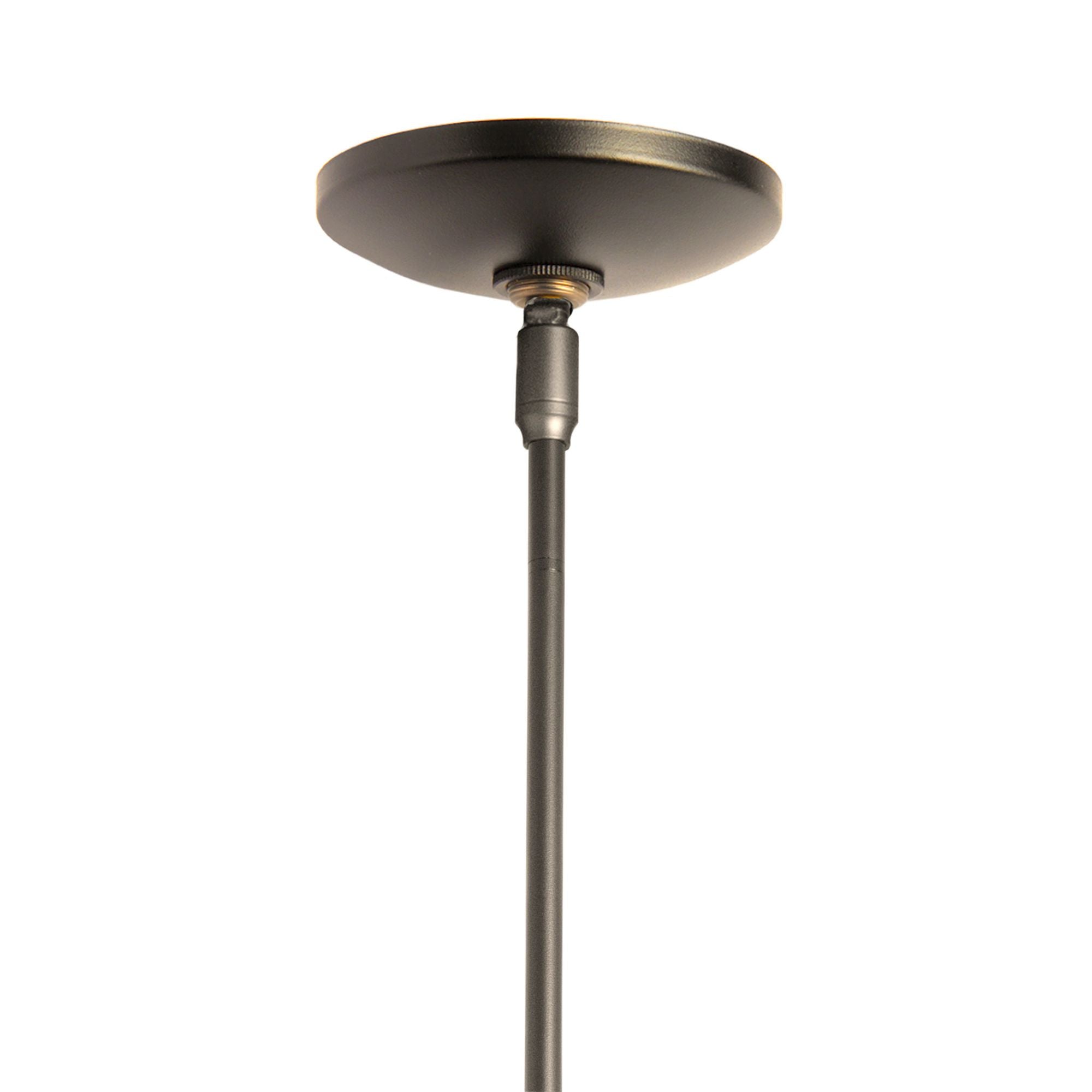 Cuff Large Mini Pendant 1-Light Clear Glass (ZM) in Dark Smoke