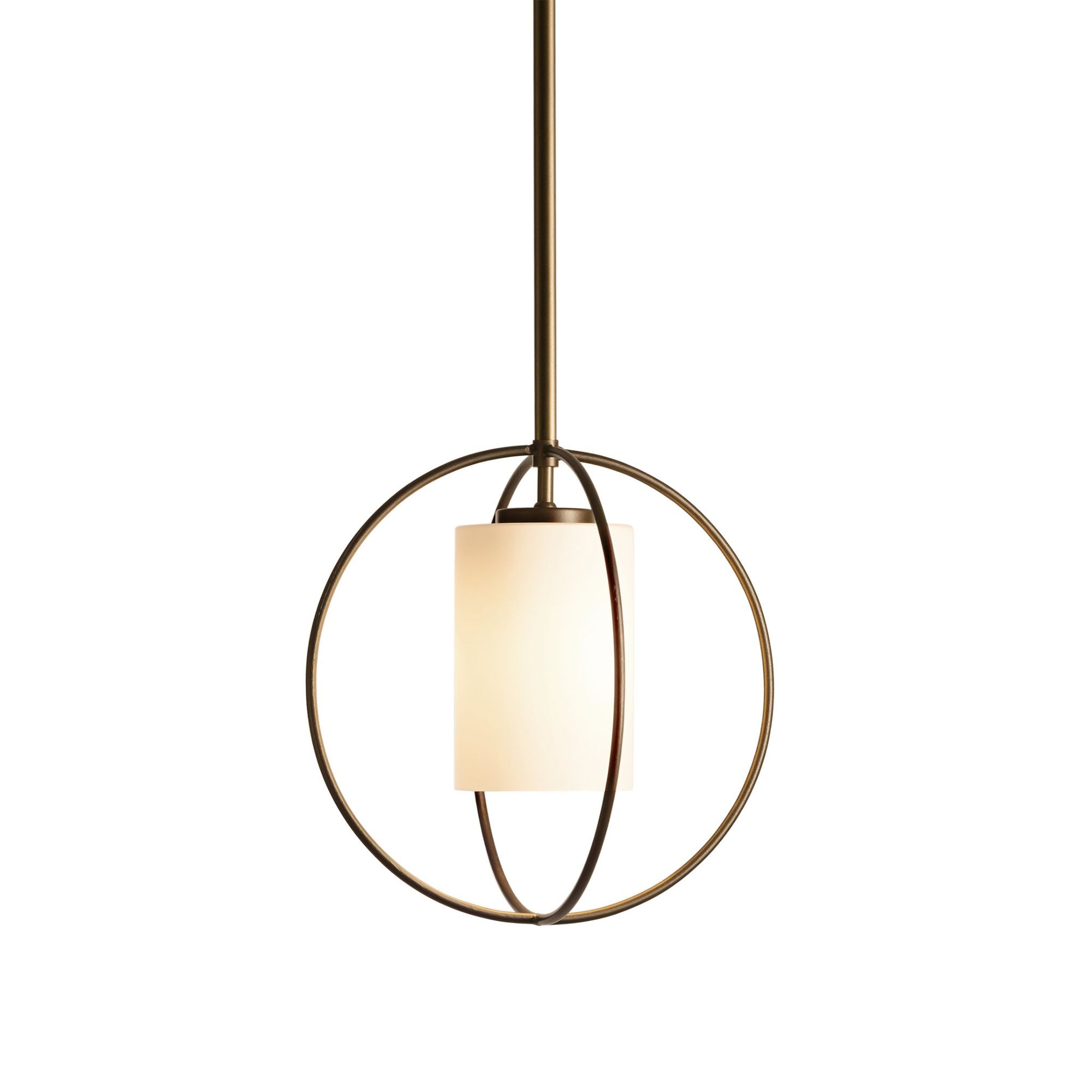 Rhythm Mini Pendant 1-Light Opal Glass (GG) in Dark Smoke