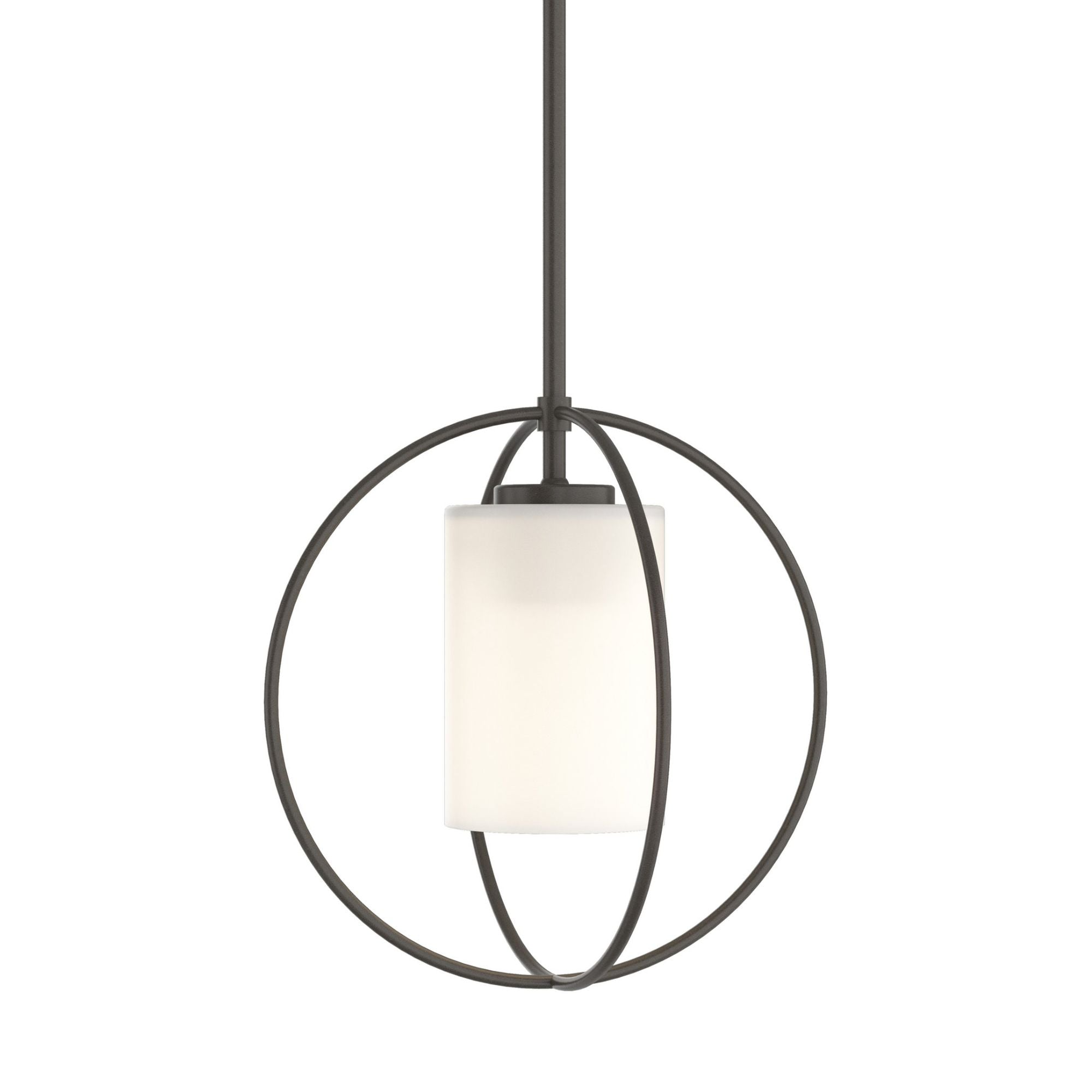 Rhythm Mini Pendant 1-Light Opal Glass (GG) in Dark Smoke