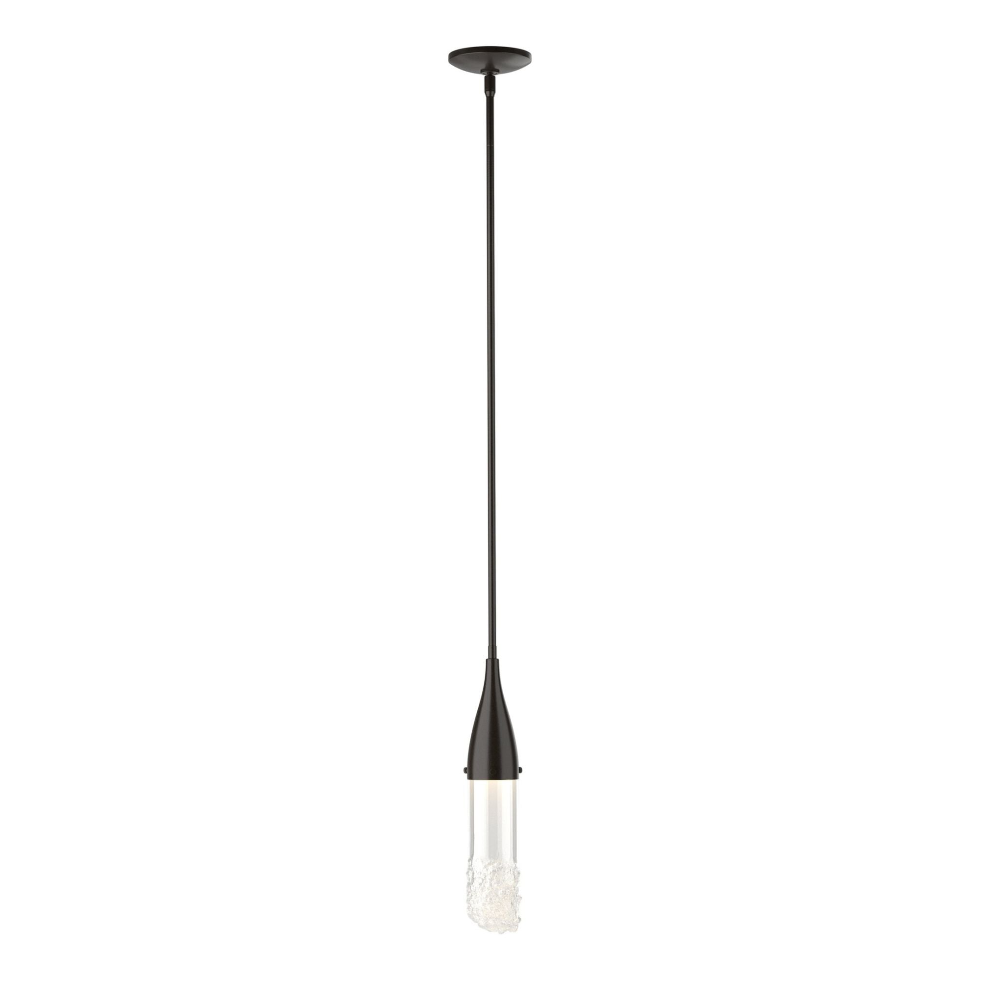 Fritz Mini Pendant 1-Light Clear Glass (ZM) in Oil Rubbed Bronze