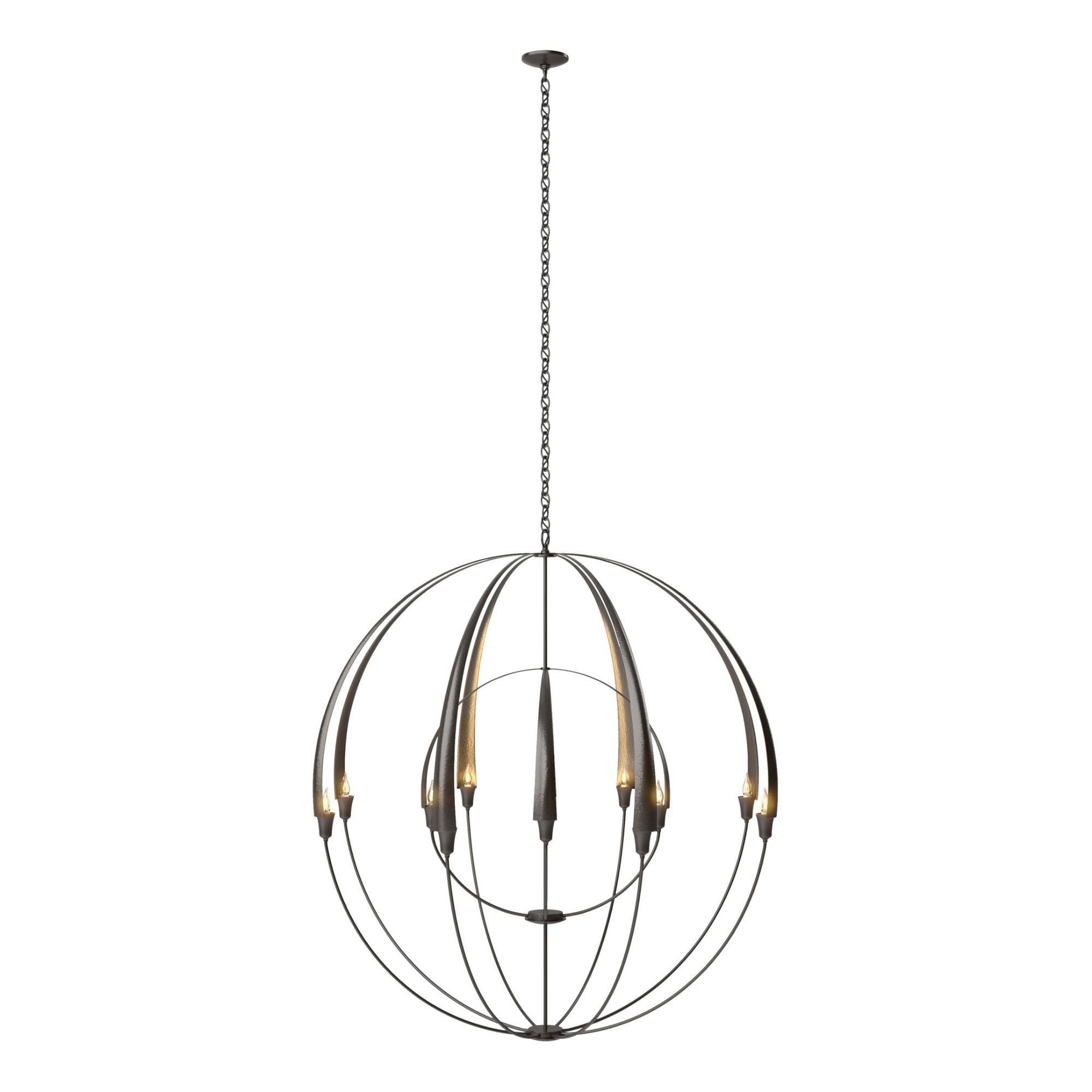 Double Cirque Large Scale Chandelier 12-Light in Oil Rubbed Bronze