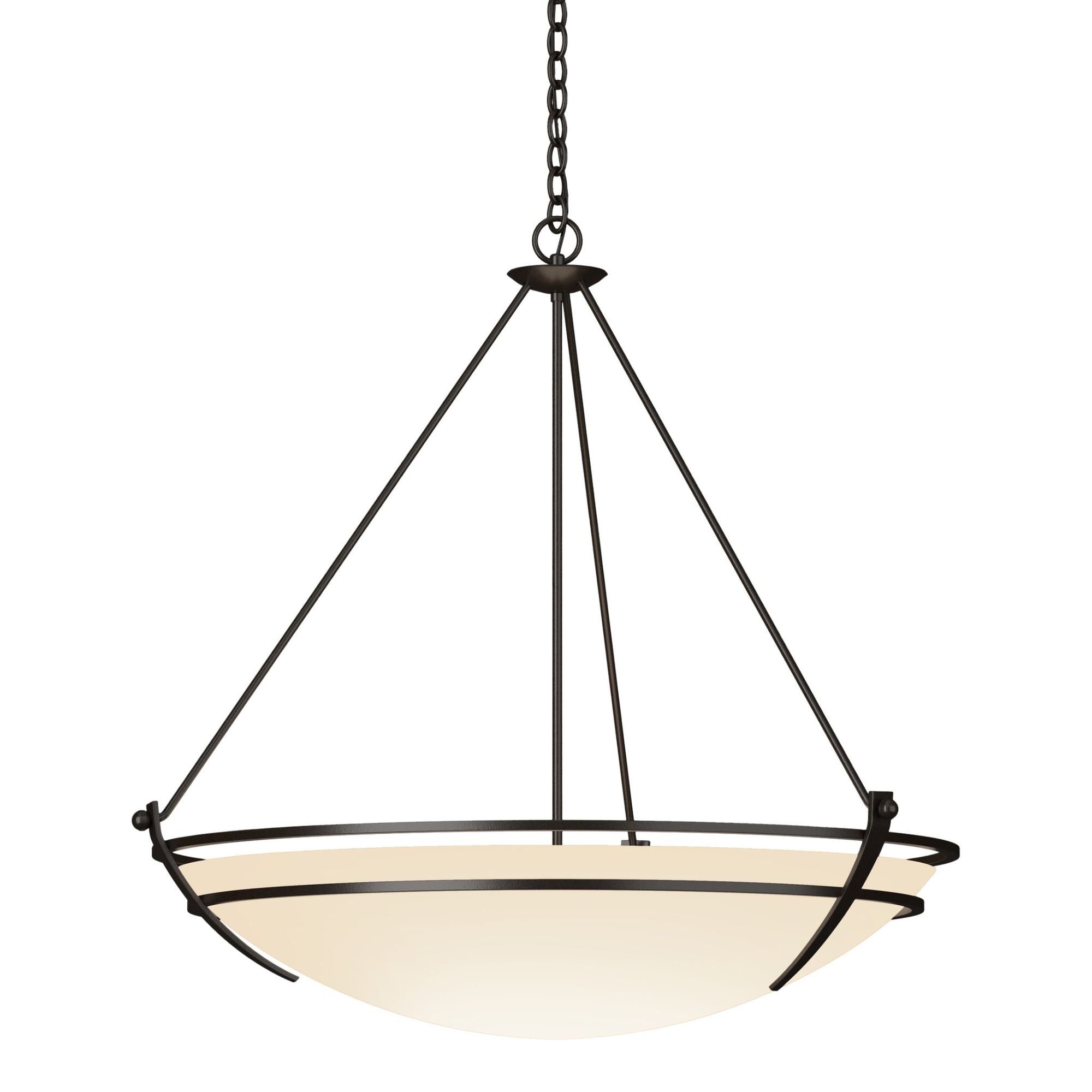 Presidio Tryne Large Scale Pendant 3-Light Opal Glass (GG) in Oil Rubbed Bronze