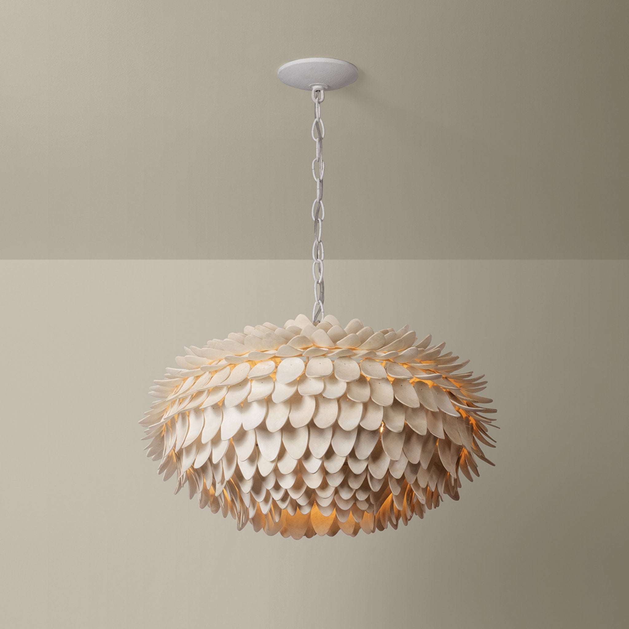 Alsen 3-Light Pendant in White Plaster 25.75W x 14.75H