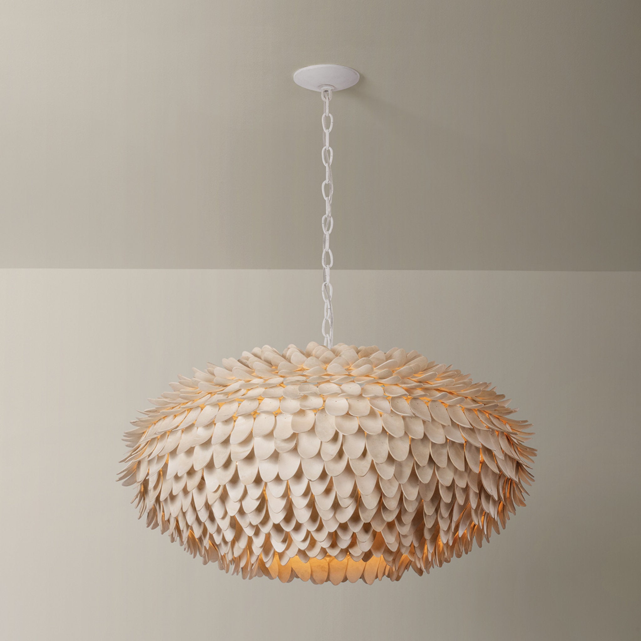 Alsen 6-Light Pendant in White Plaster 36.5W x 19.5H