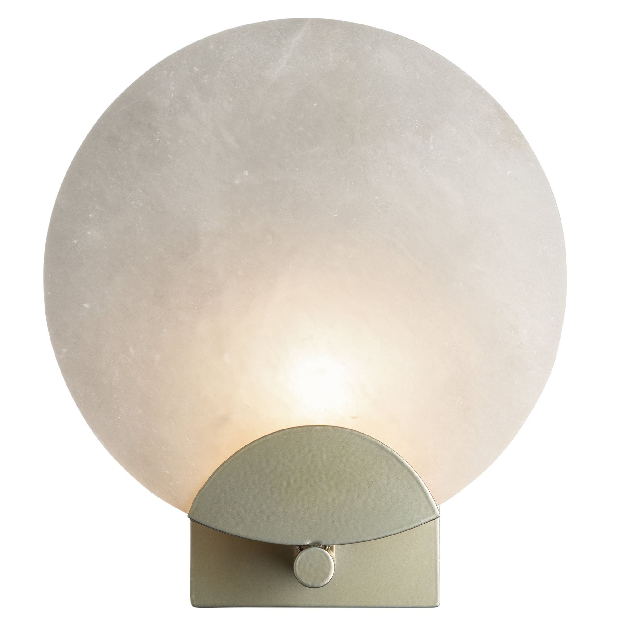Callisto 1-Light Sconce 1-Light Alabaster in Modern Brass