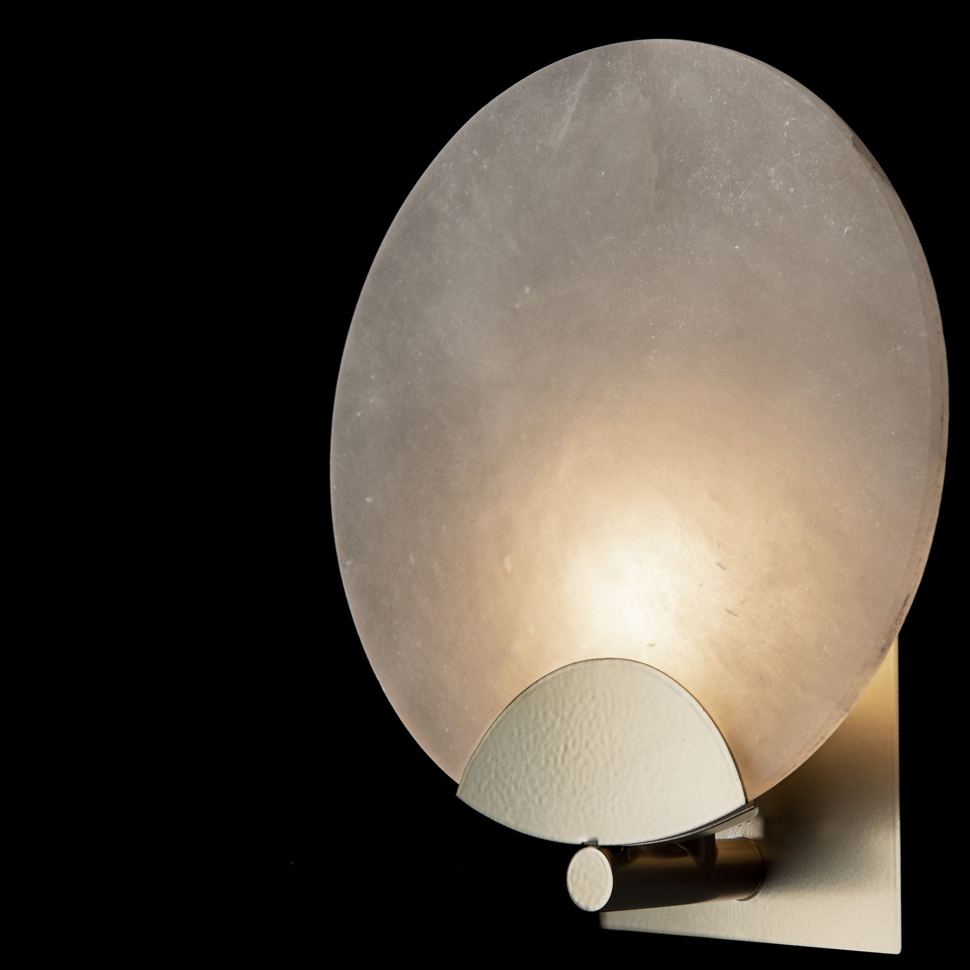 Callisto 1-Light Sconce 1-Light Alabaster in Modern Brass
