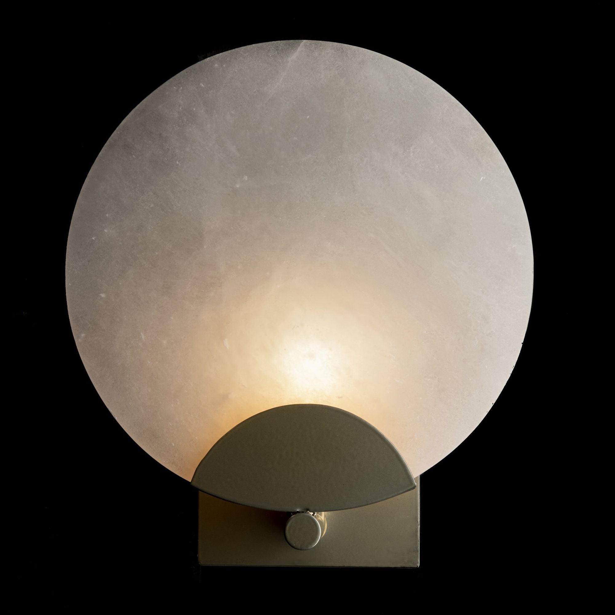 Callisto 1-Light Sconce 1-Light Alabaster in Modern Brass