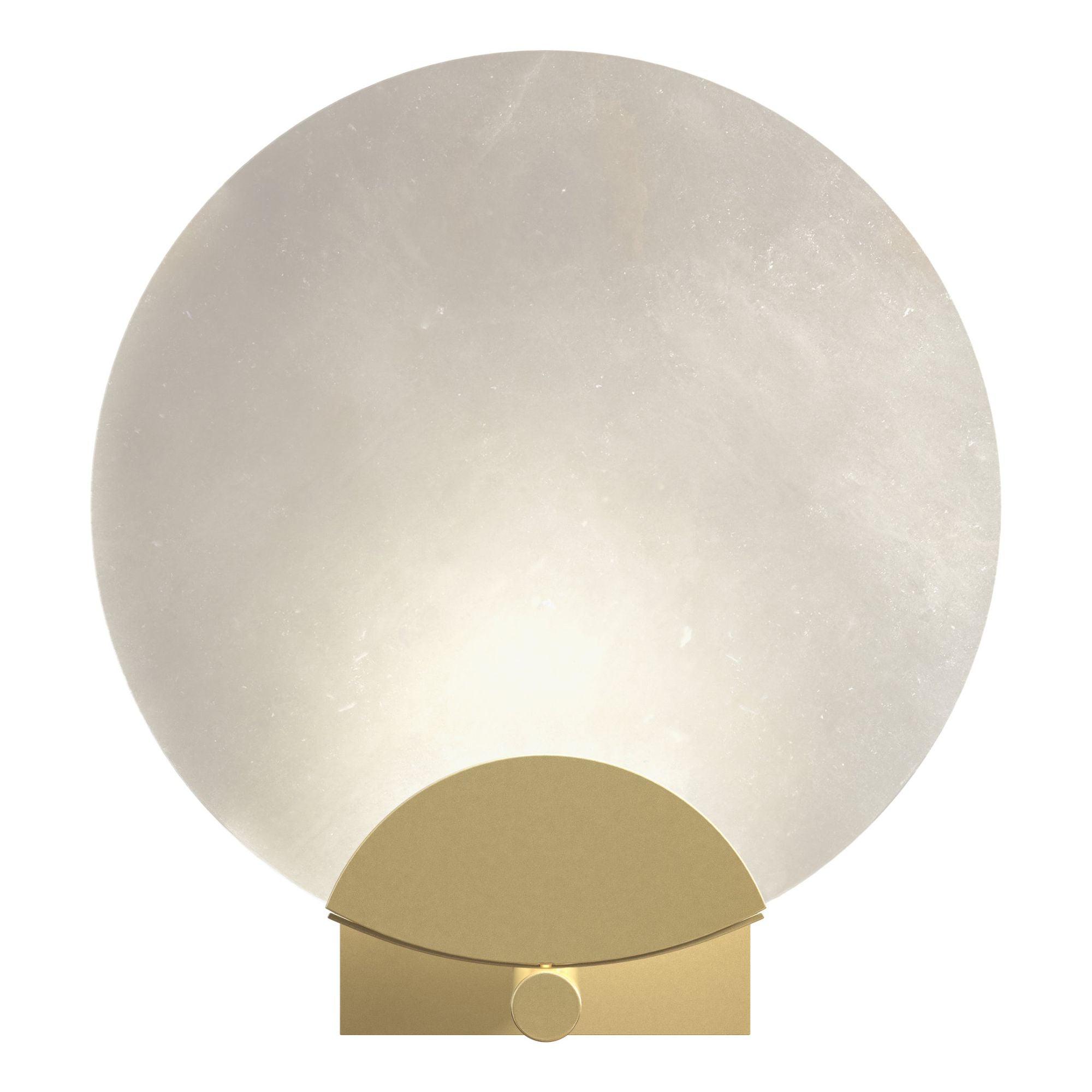 Callisto 1-Light Sconce 1-Light Alabaster in Modern Brass