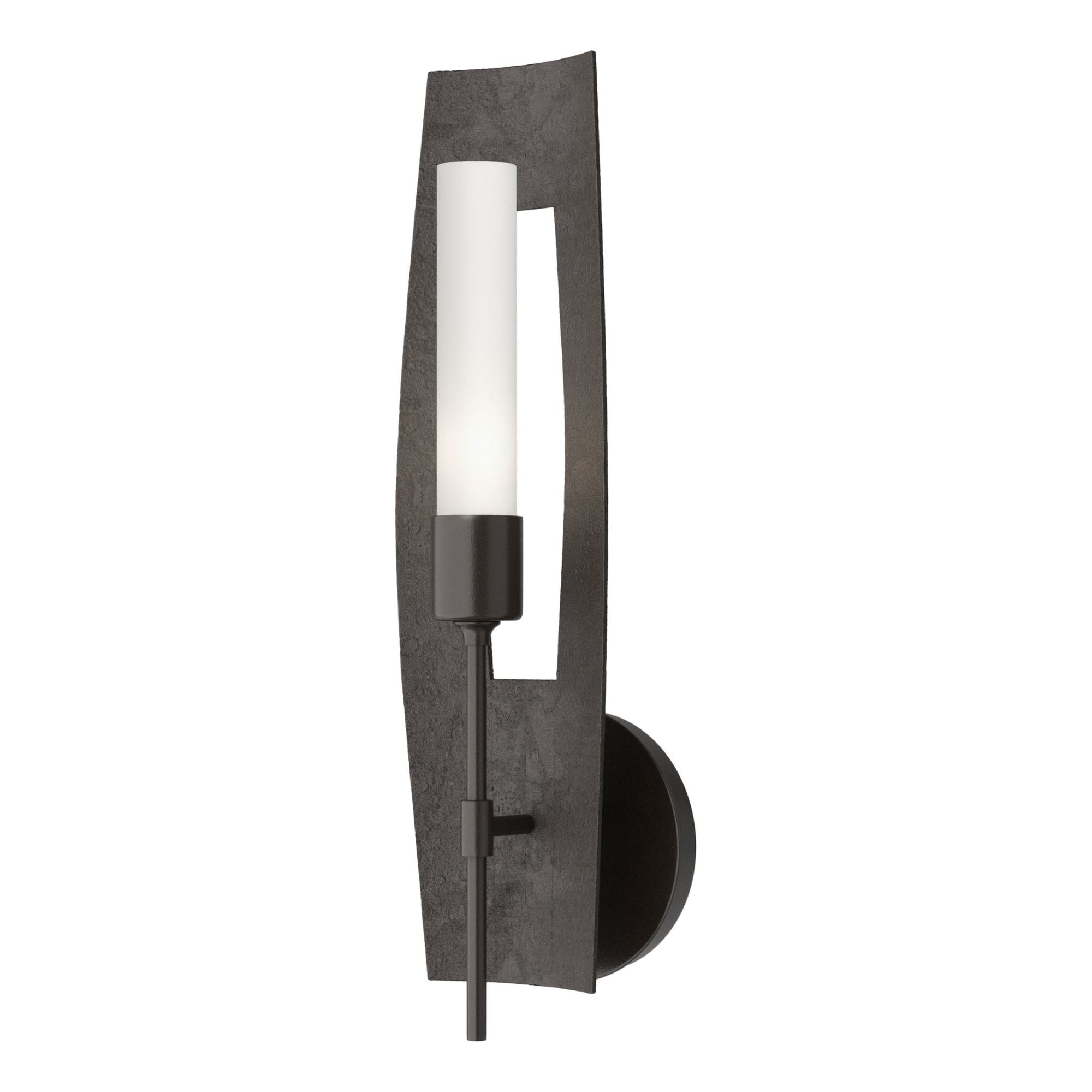 Passage Frosted Glass 1-Light Sconce 1-Light Frosted Glass (FD) in Oil Rubbed Bronze