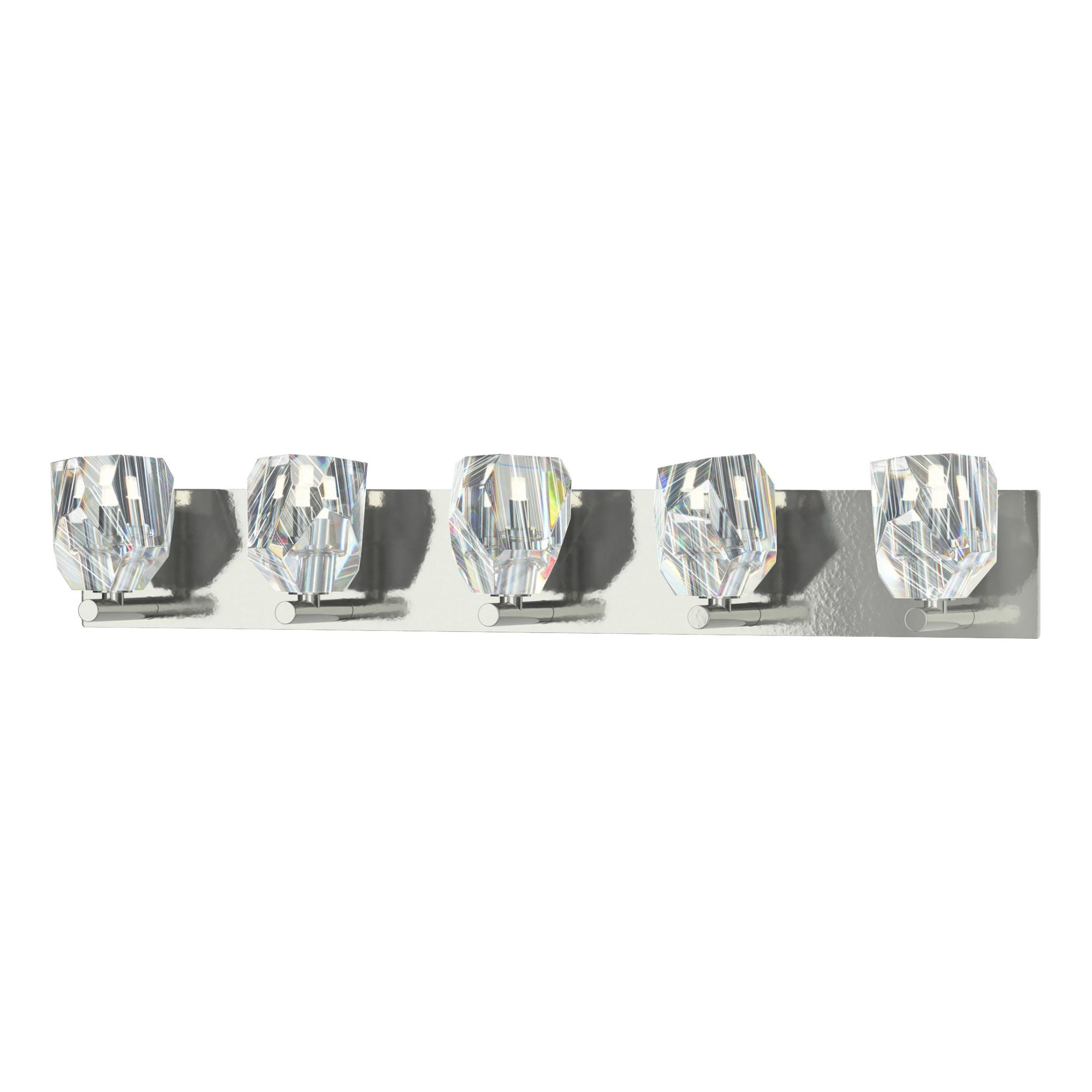 Gatsby 5-Light Bath Sconce 5-Light Crystal in Sterling