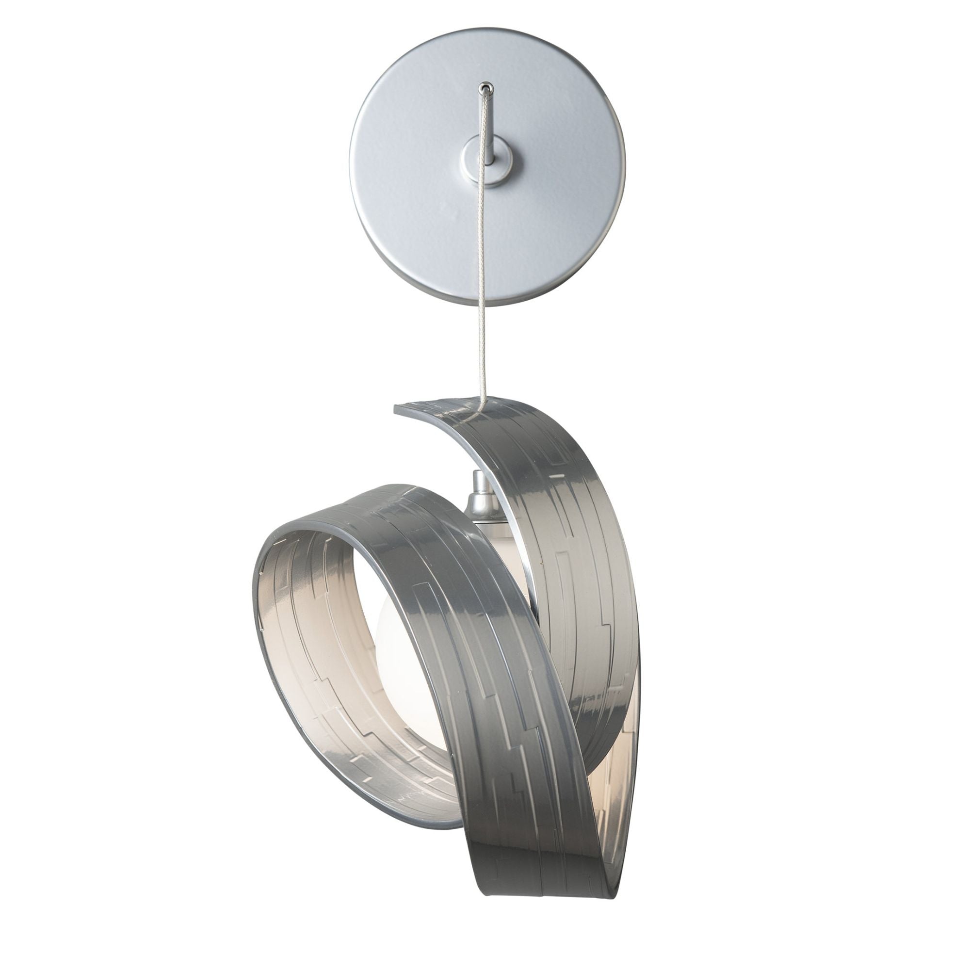 Riza Low Voltage Sconce 1-Light Opal Glass (GG) in Sterling