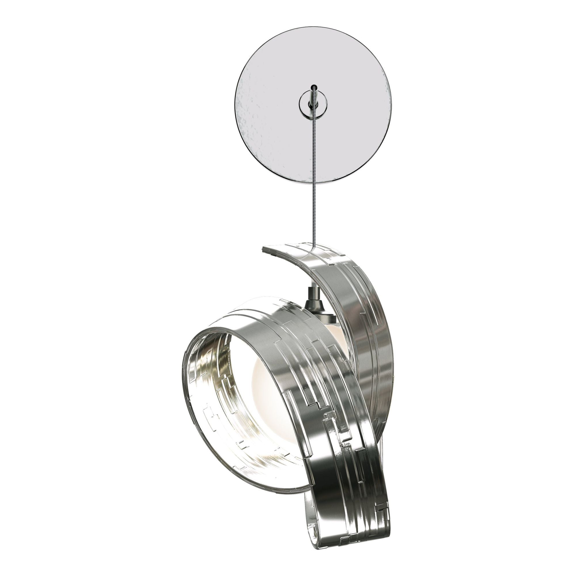 Riza Low Voltage Sconce 1-Light Opal Glass (GG) in Sterling