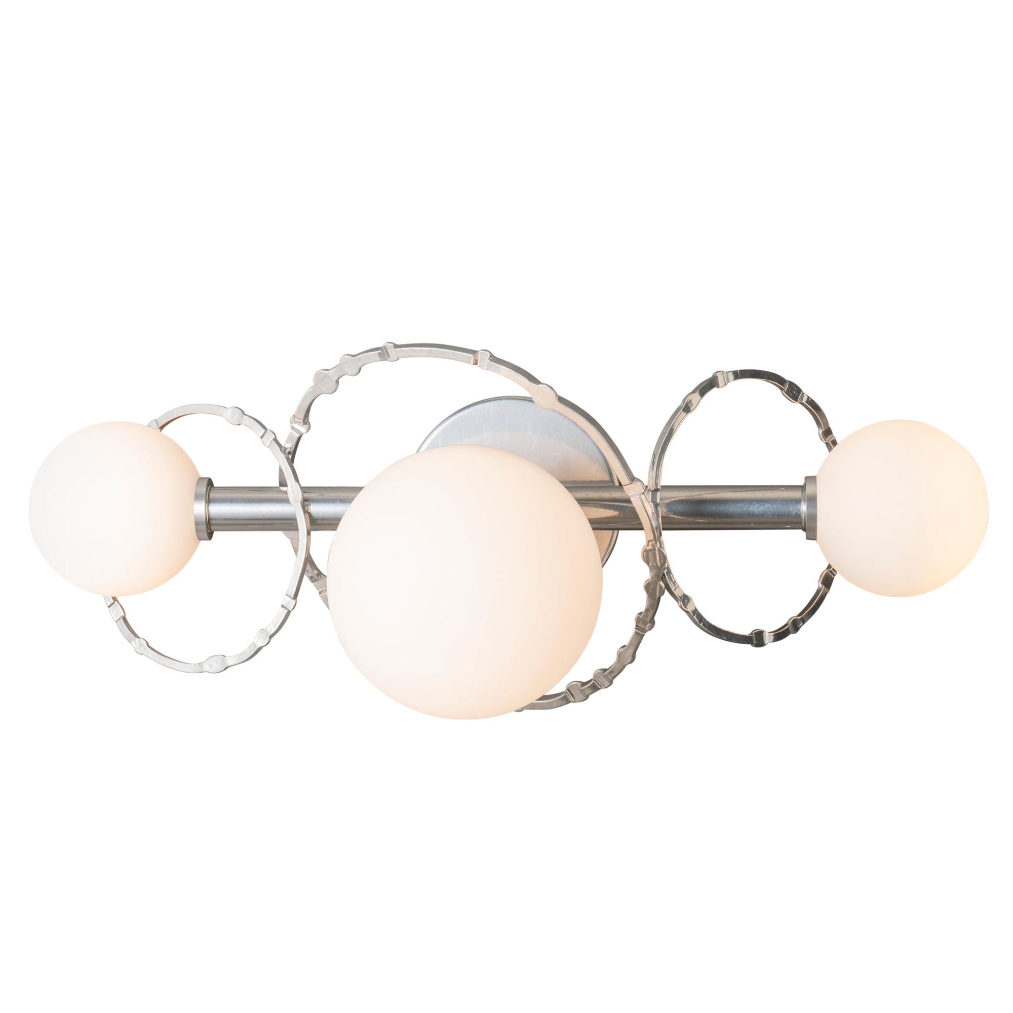 Olympus 3-Light Bath Sconce 3-Light Opal Glass (GG) in Sterling