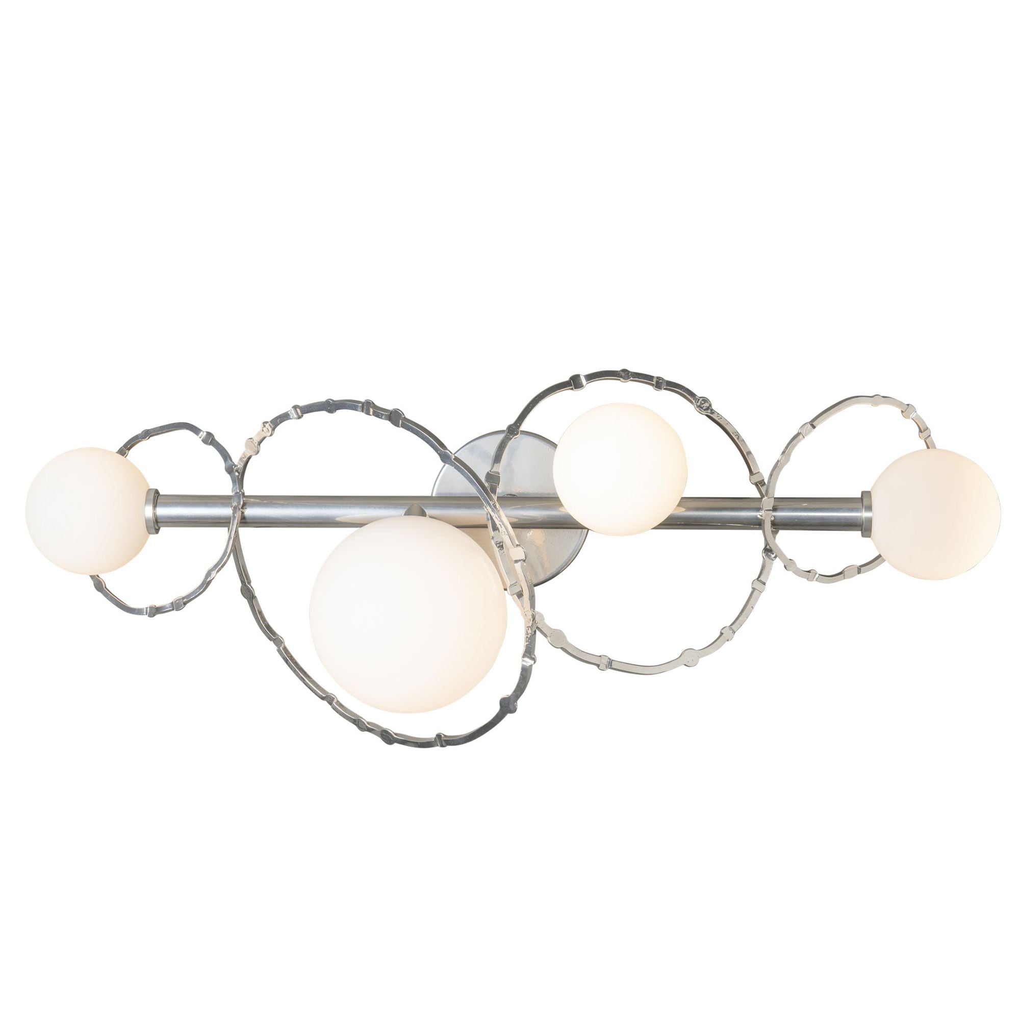 Olympus 4-Light Bath Sconce 4-Light Opal Glass (GG) in Sterling
