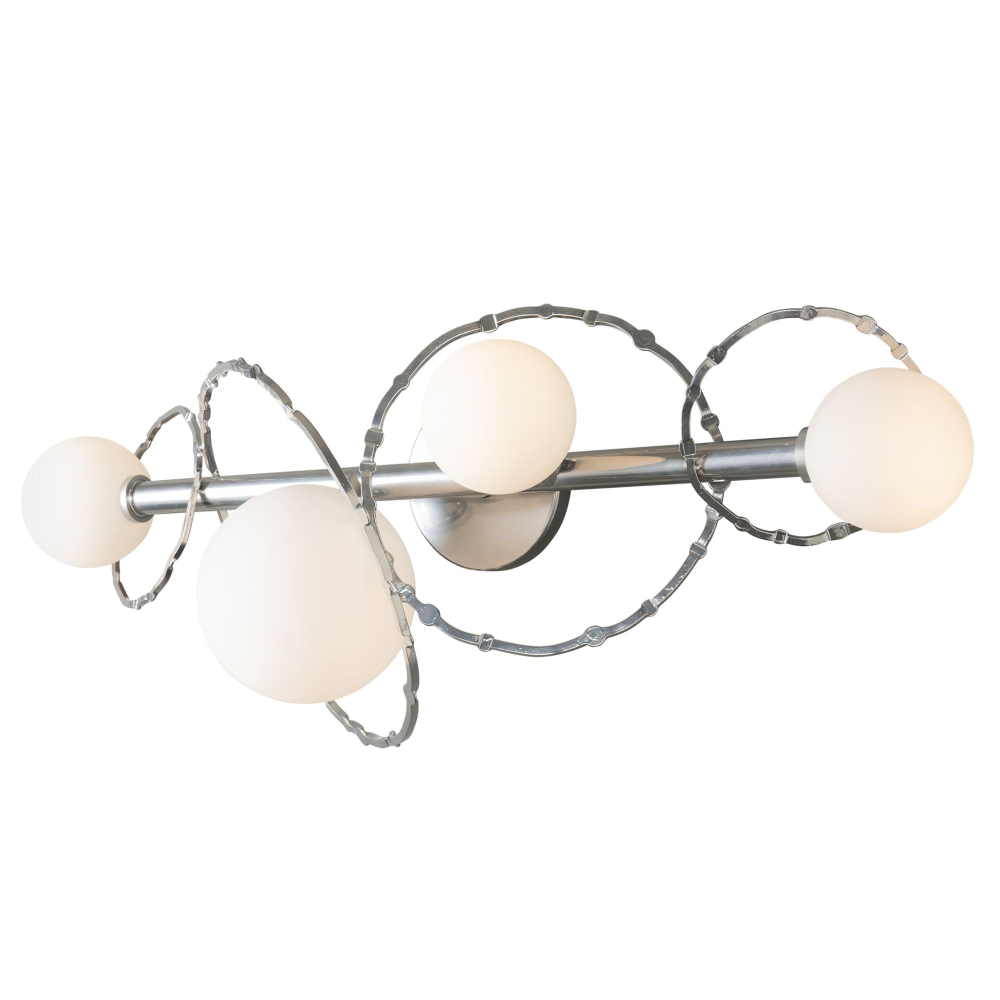 Olympus 4-Light Bath Sconce 4-Light Opal Glass (GG) in Sterling