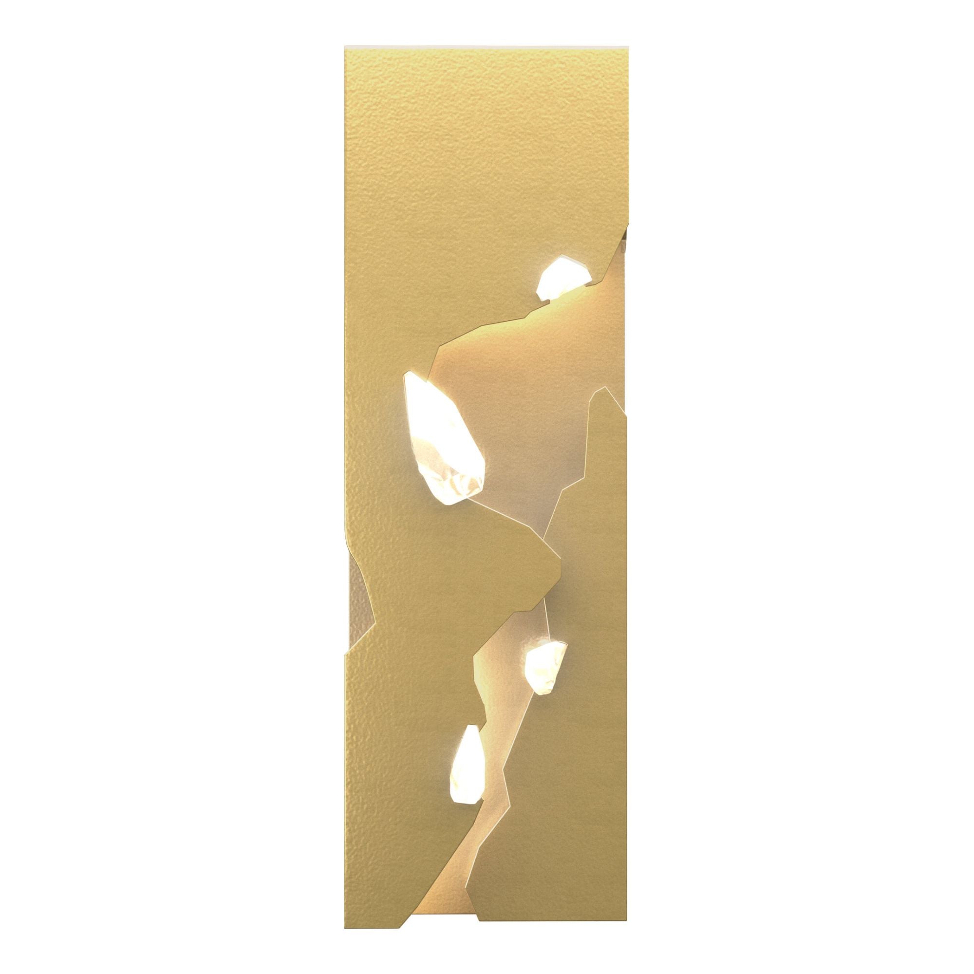Trove LED Sconce Crystal LED in Modern Brass