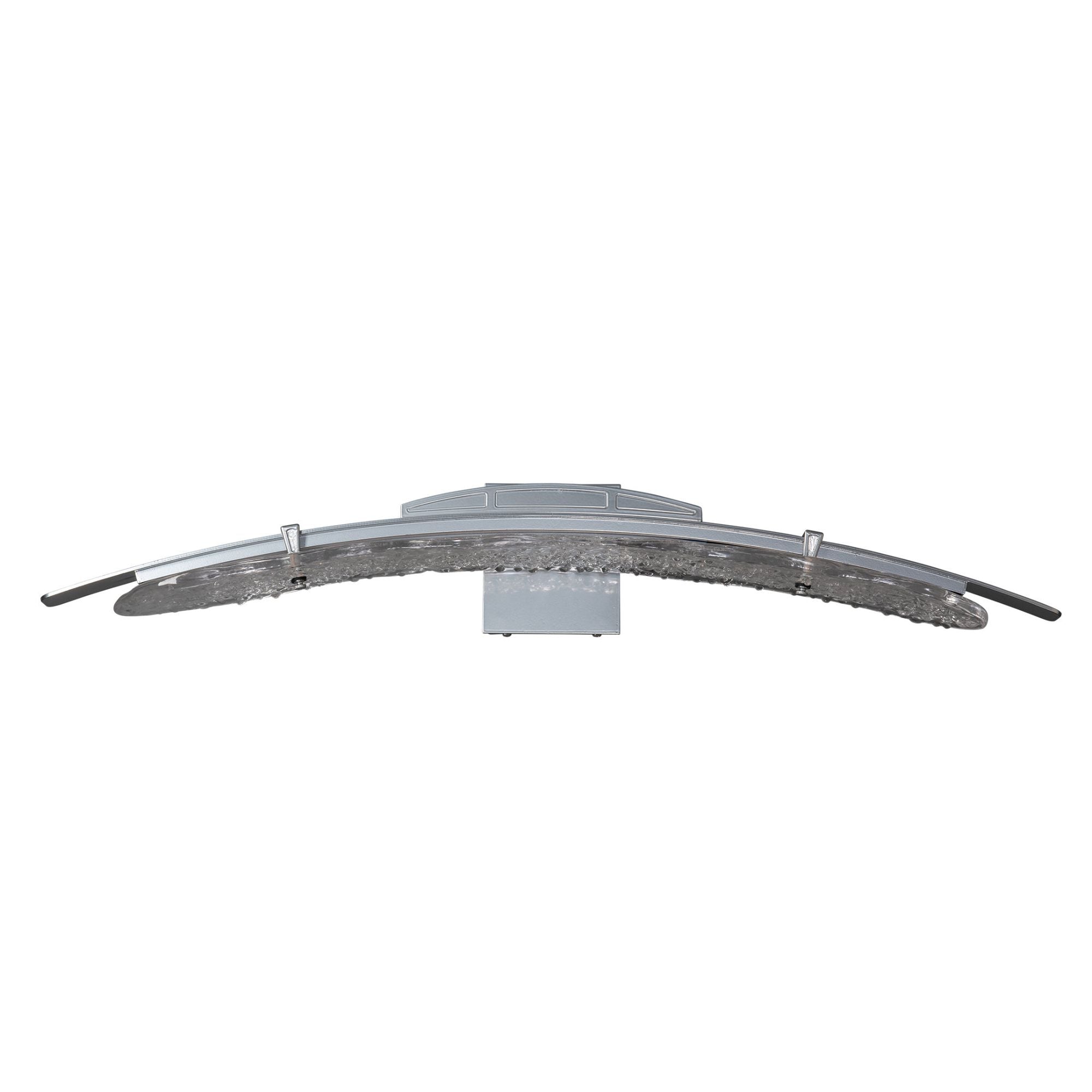 Glissade LED Bath Sconce LED Clear Glass (ZM) in Sterling