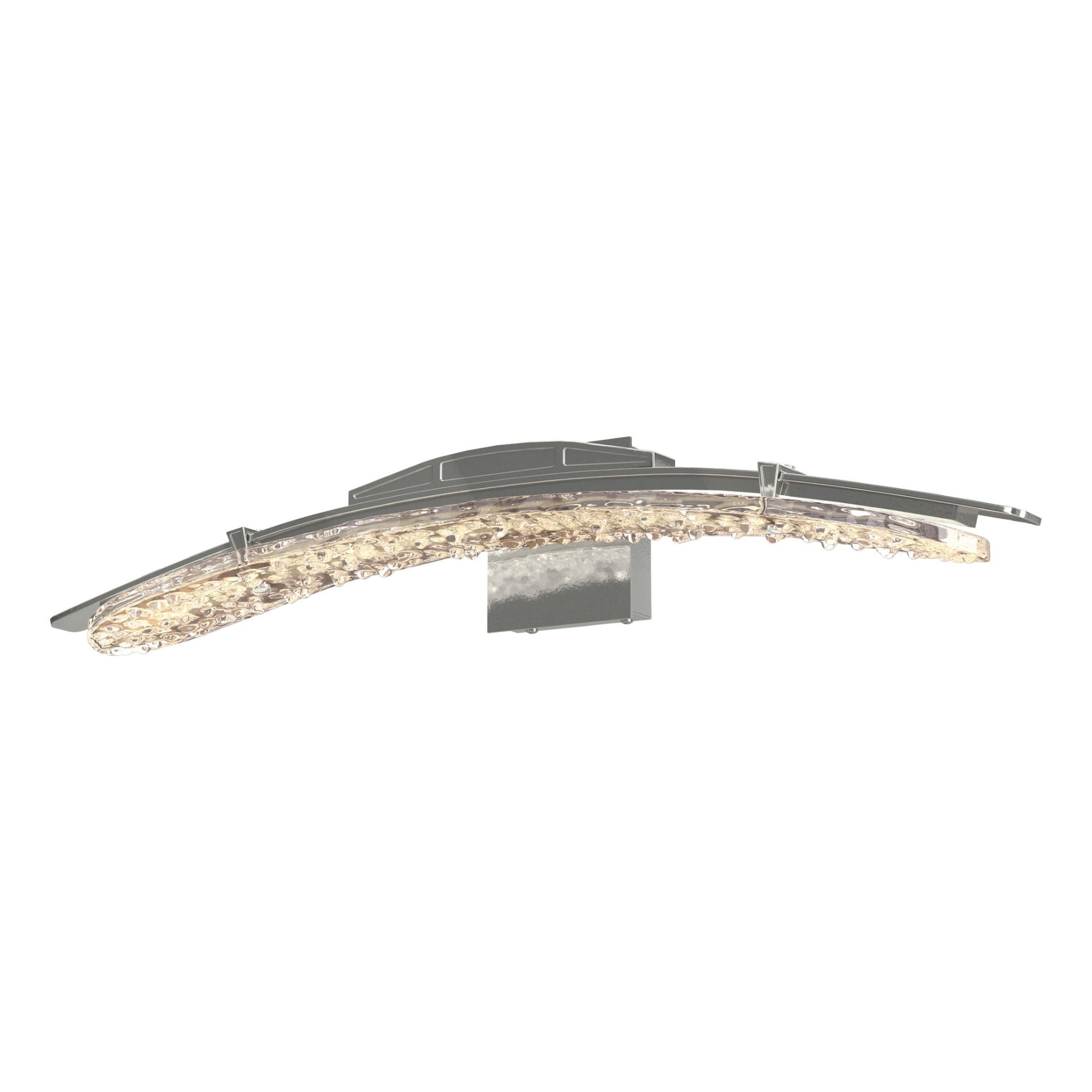 Glissade LED Bath Sconce LED Clear Glass (ZM) in Sterling