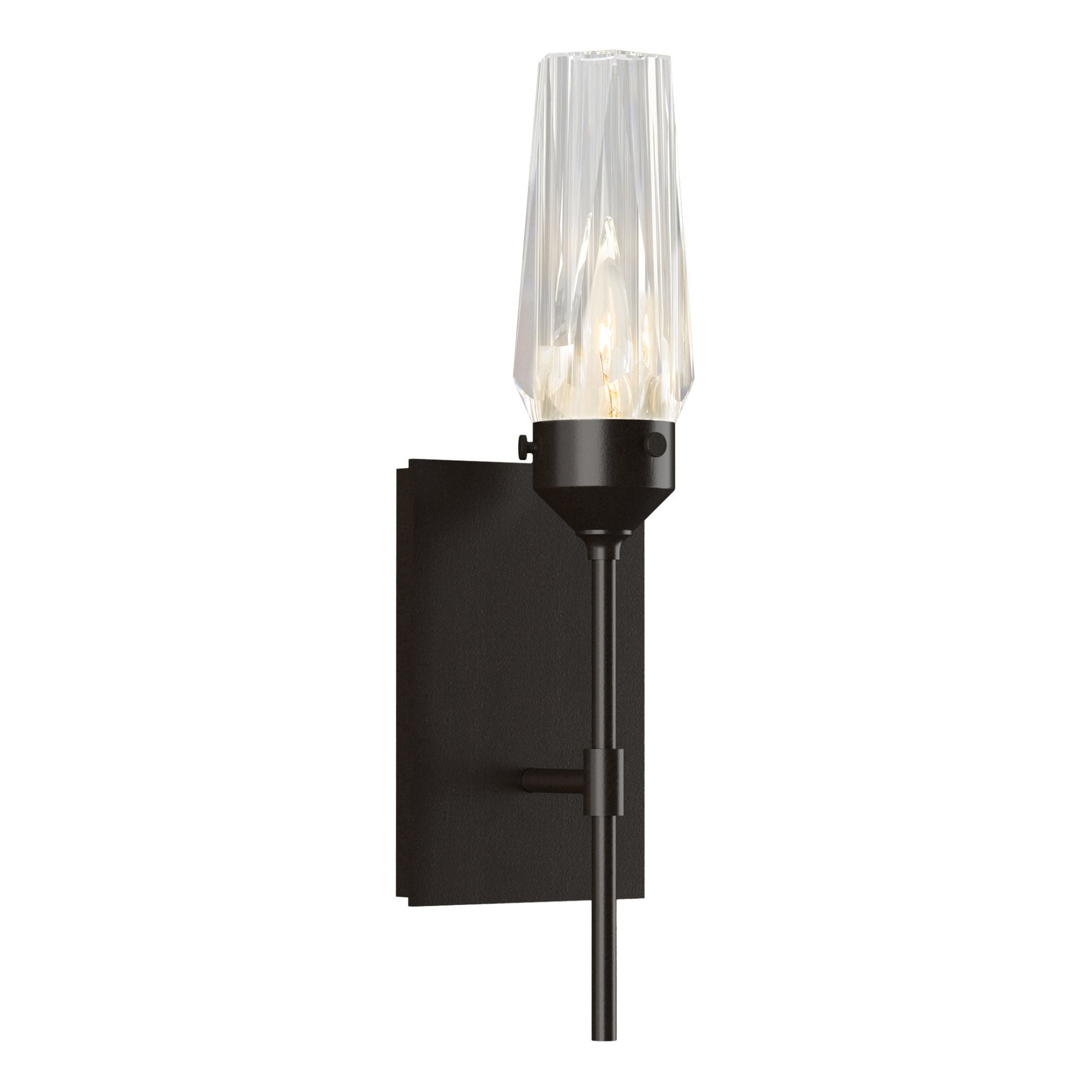 Luma Sconce 1-Light Crystal in Oil Rubbed Bronze