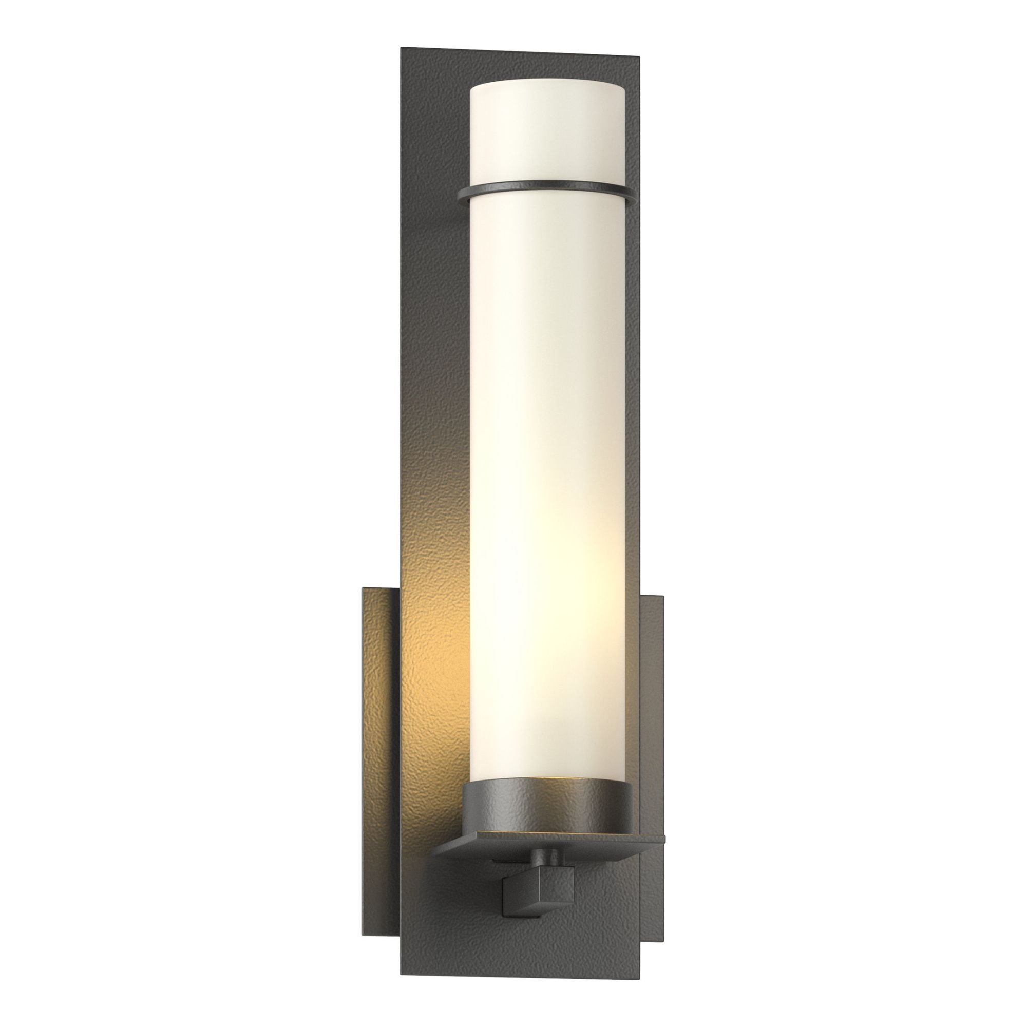 New Town Sconce 1-Light Opal Glass (GG) in Black