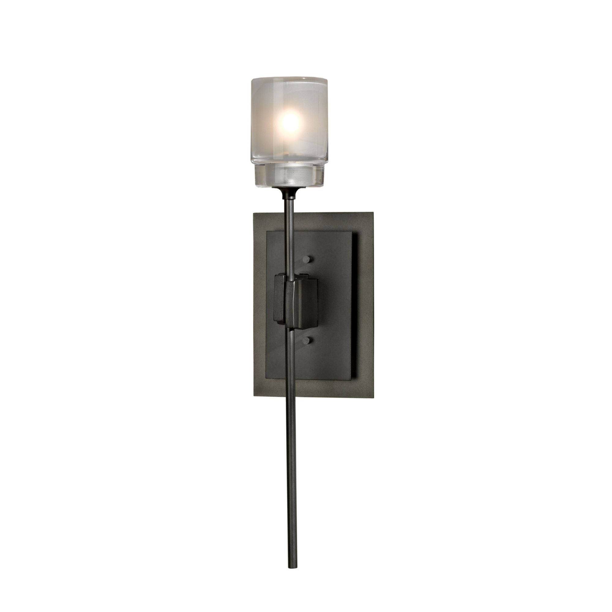 Echo Sconce 1-Light Cast Glass (YC) in Dark Smoke