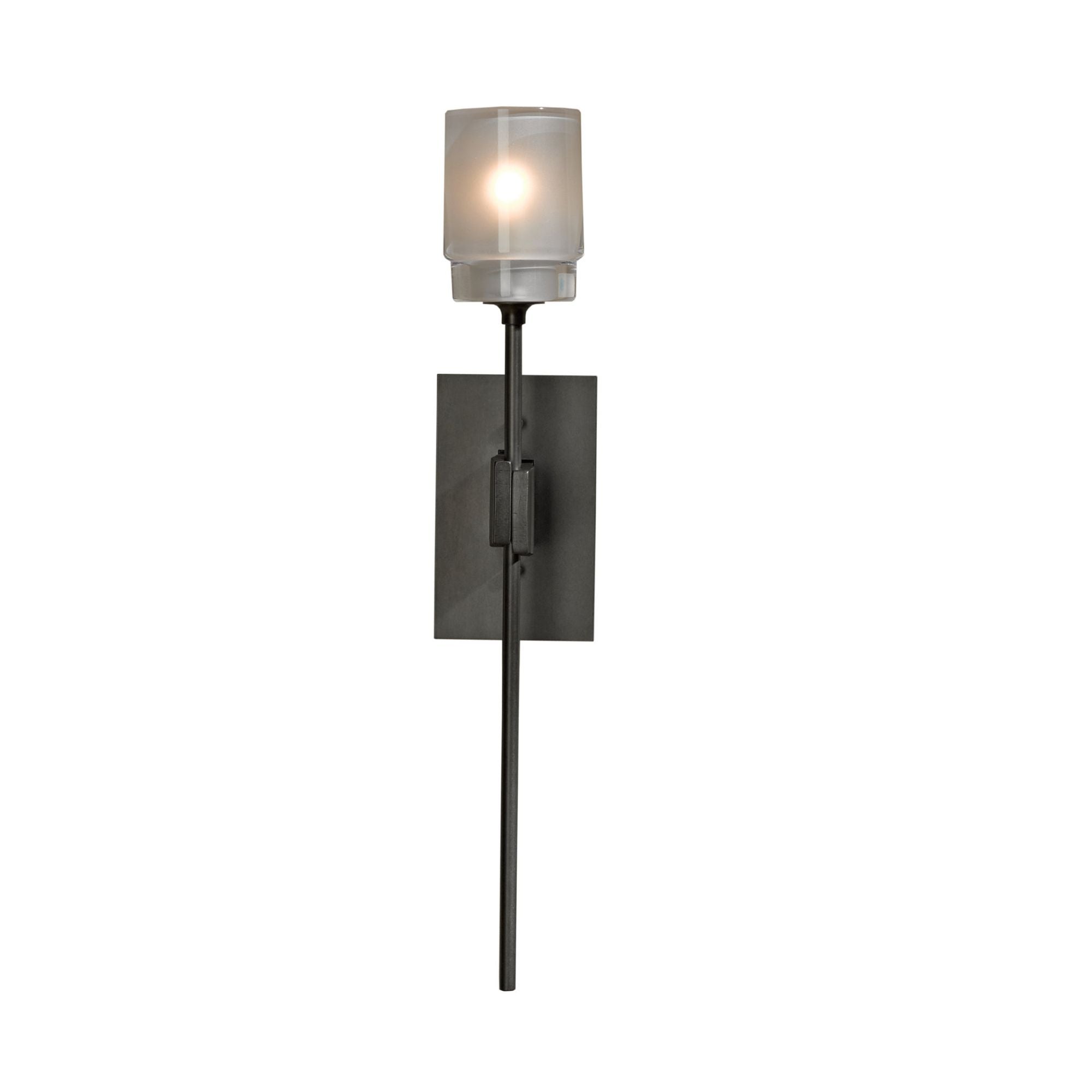 Echo Sconce 1-Light Cast Glass (YC) in Dark Smoke