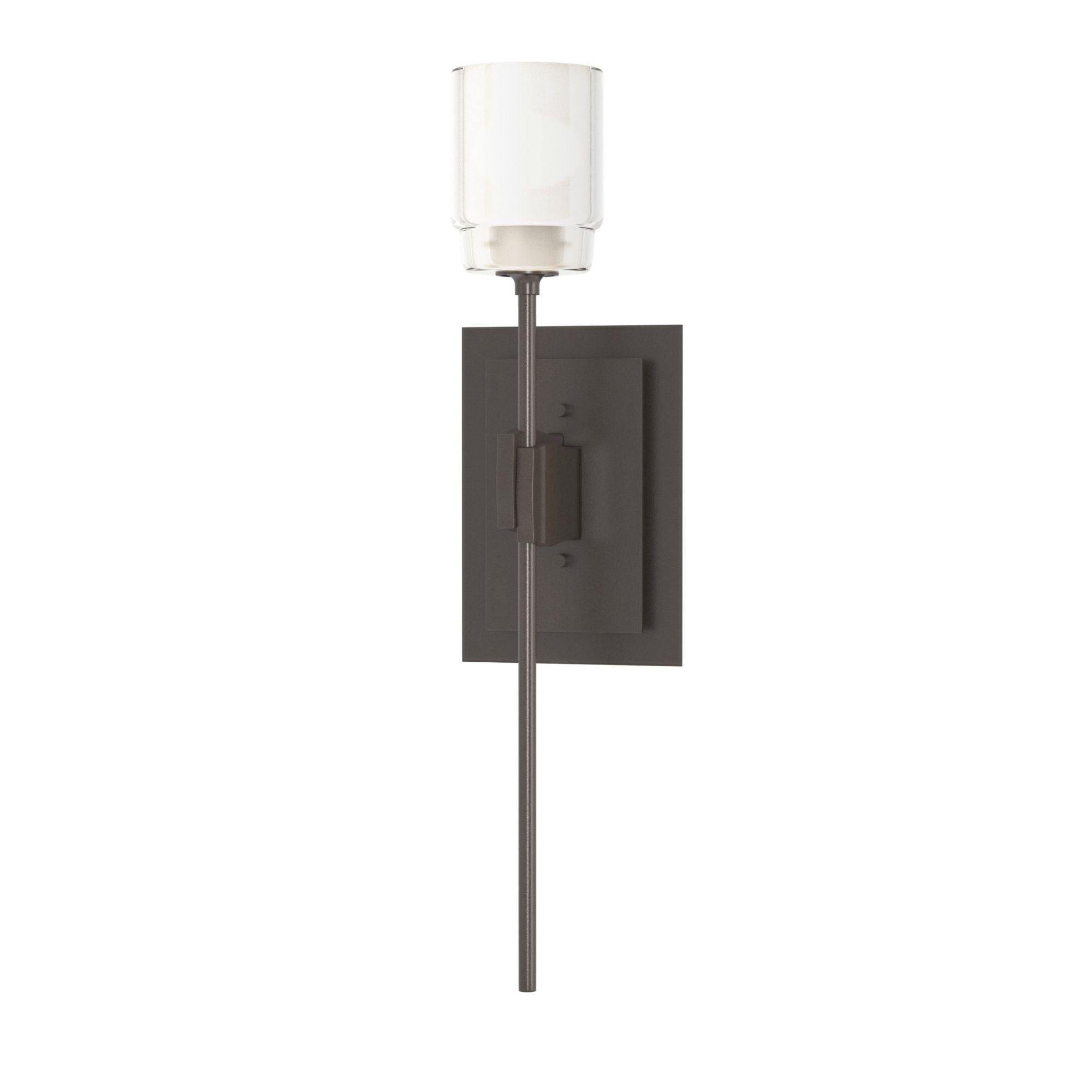 Echo Sconce 1-Light Cast Glass (YC) in Oil Rubbed Bronze