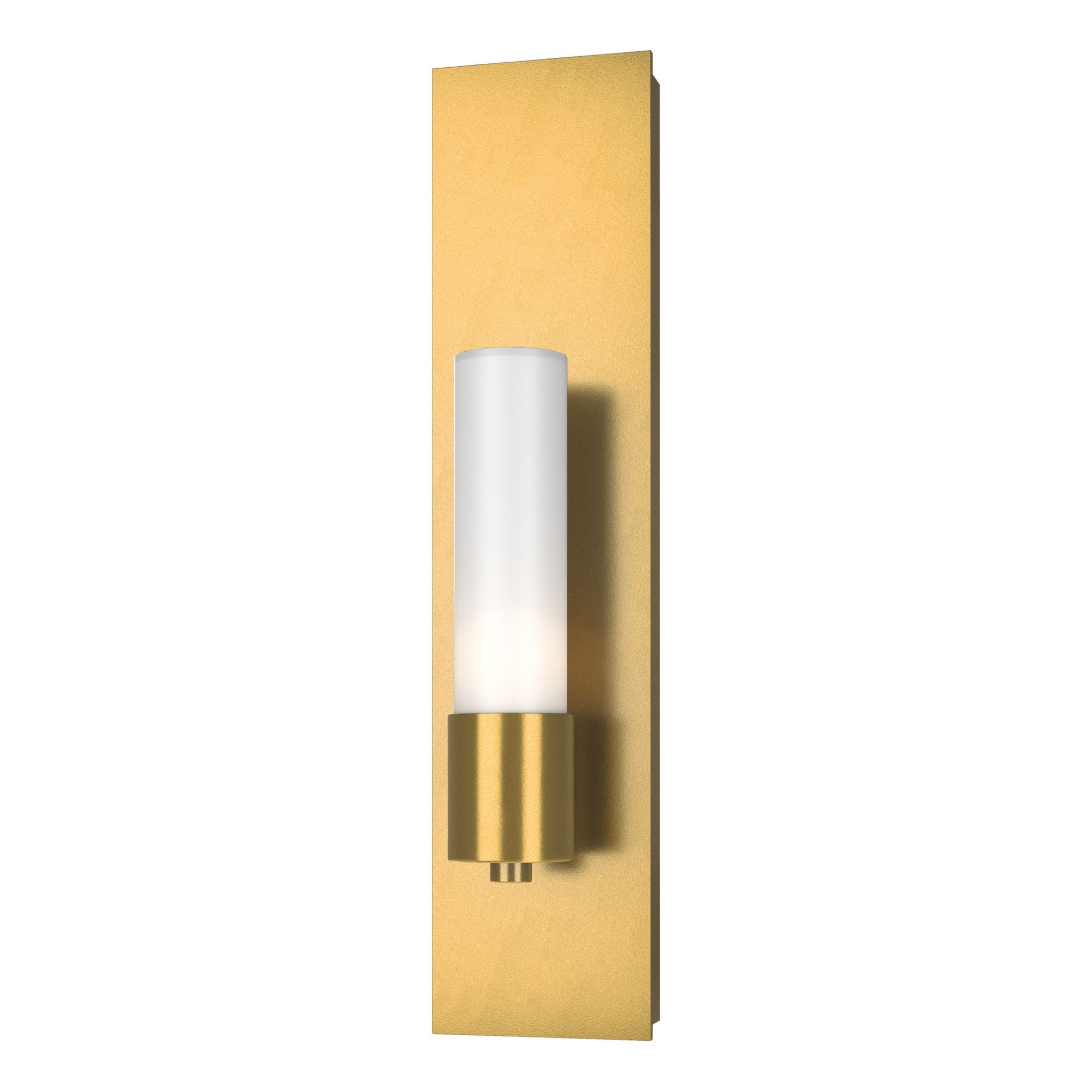 Pillar 1 Light Sconce 1-Light Opal Glass (GG) in Modern Brass