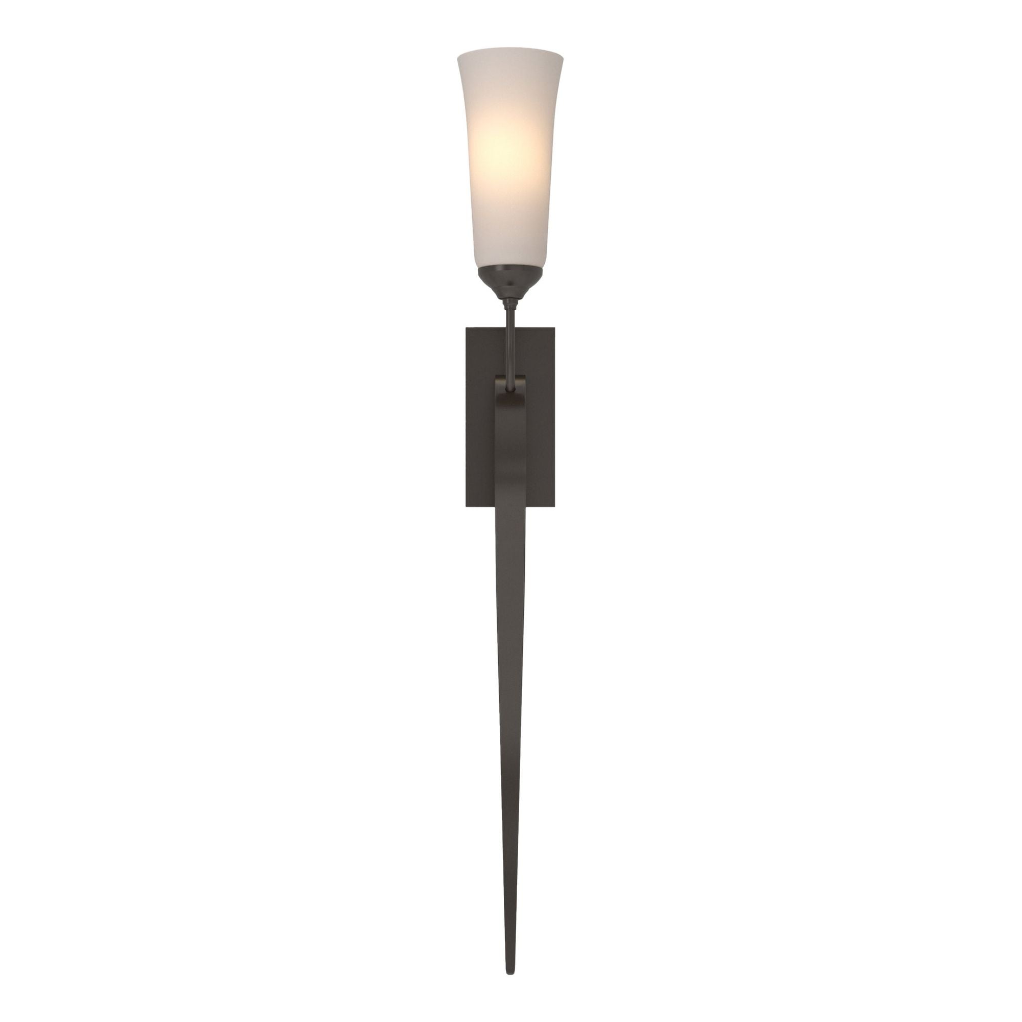 Sweeping Taper ADA Sconce 1-Light Opal Glass (GG) in Oil Rubbed Bronze