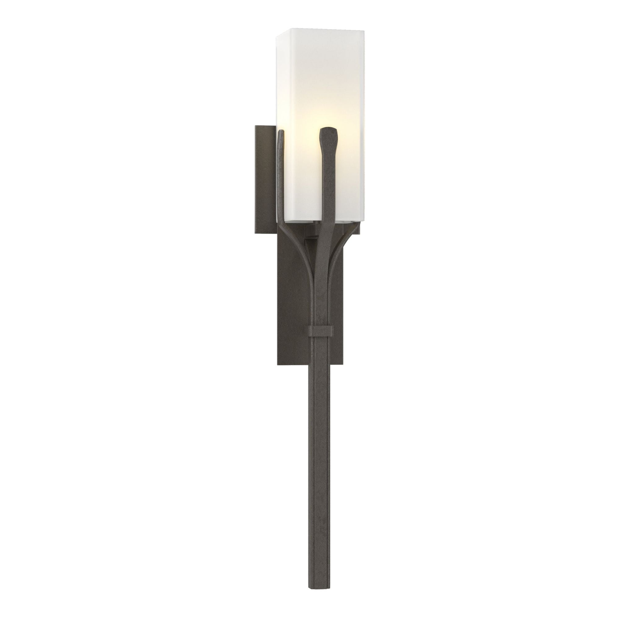 Mediki Sconce 1-Light Opal Glass (GG) in Dark Smoke