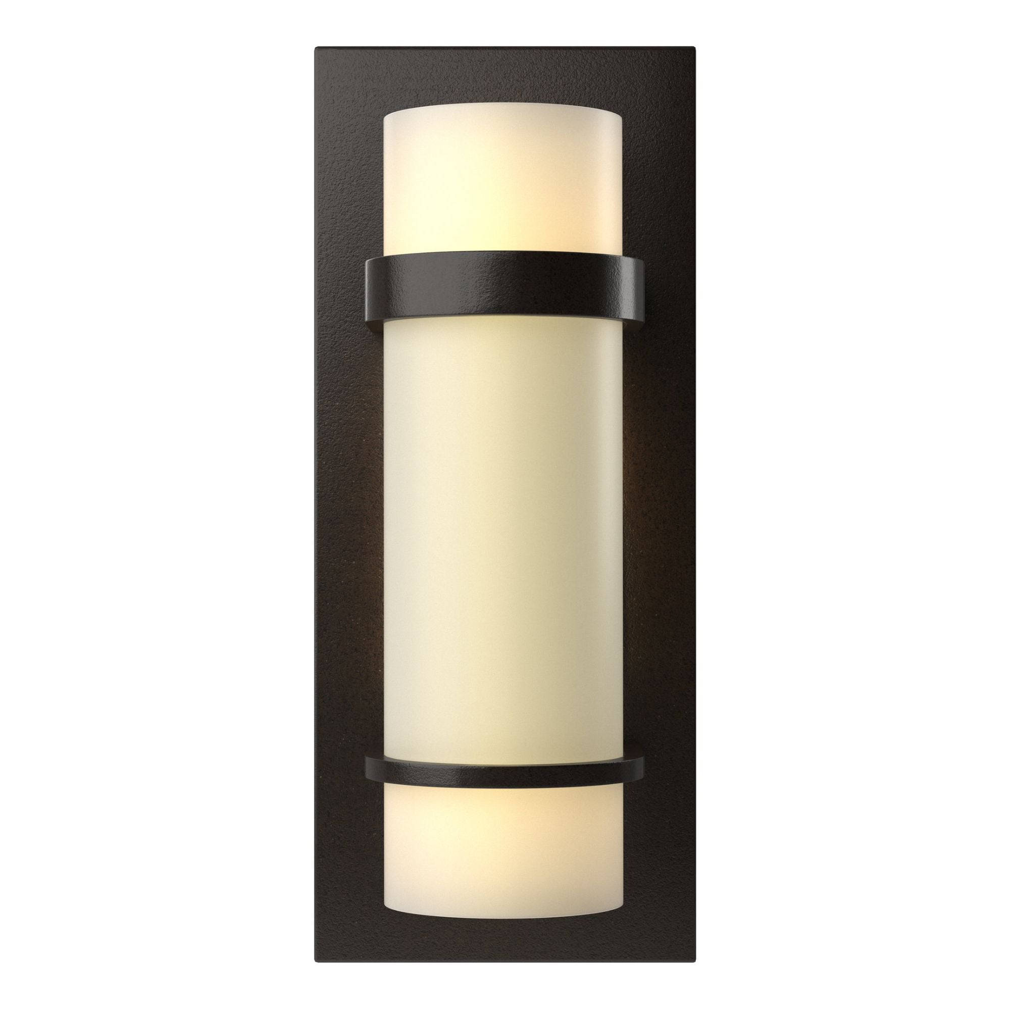 Banded Sconce 1-Light Opal Glass (GG) in Oil Rubbed Bronze