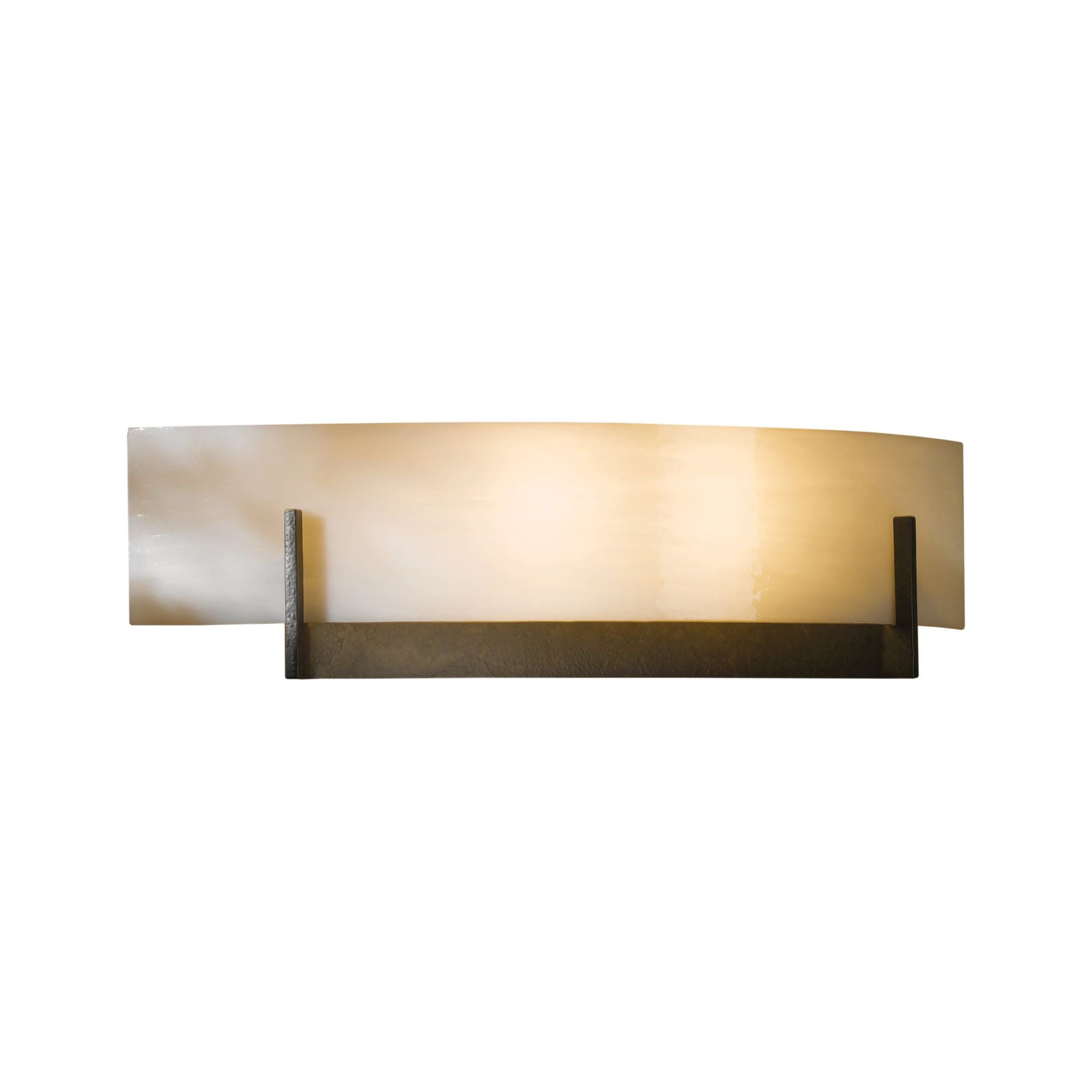 Axis Sconce 2-Light White Art Glass (BB) in Dark Smoke