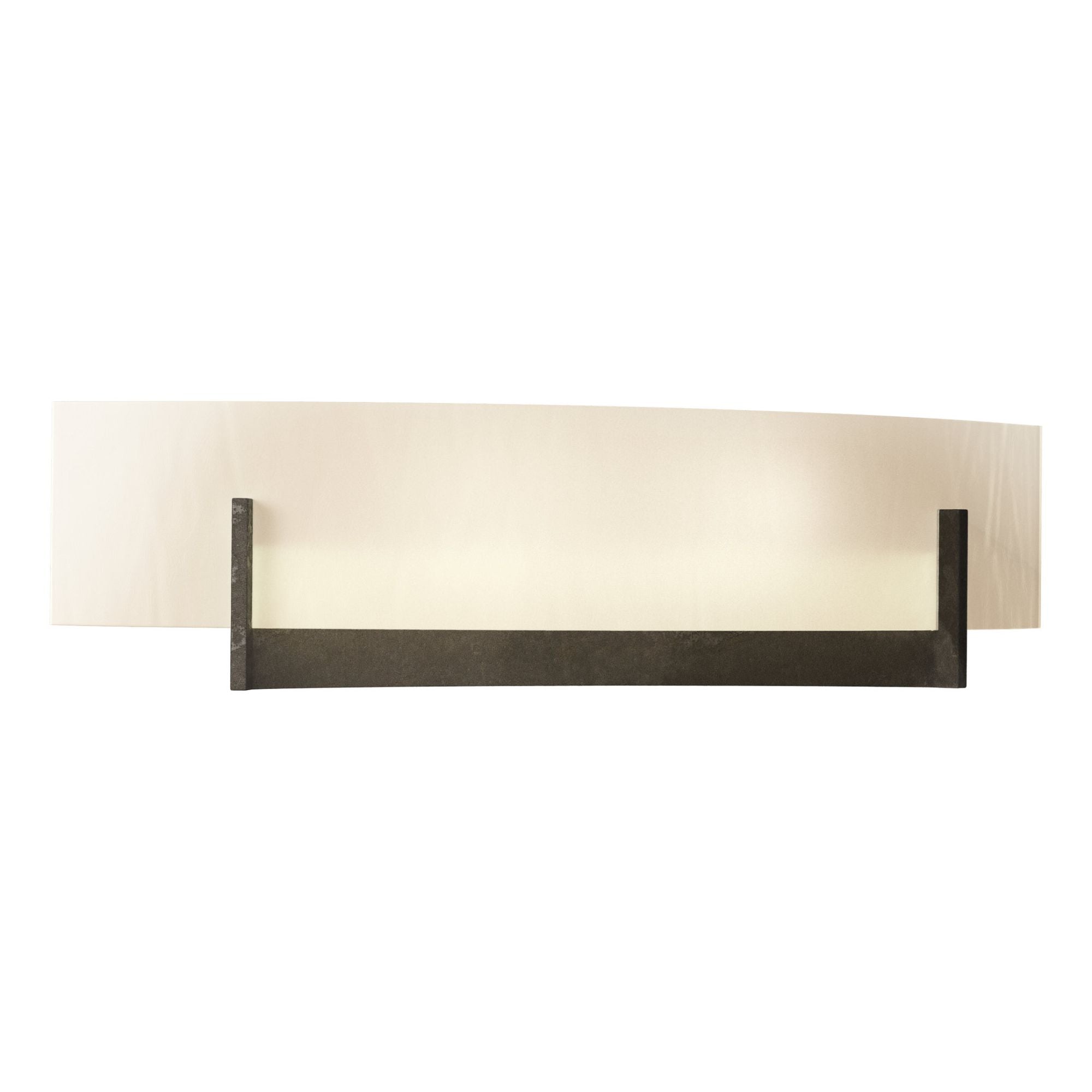 Axis Sconce 2-Light White Art Glass (BB) in Dark Smoke