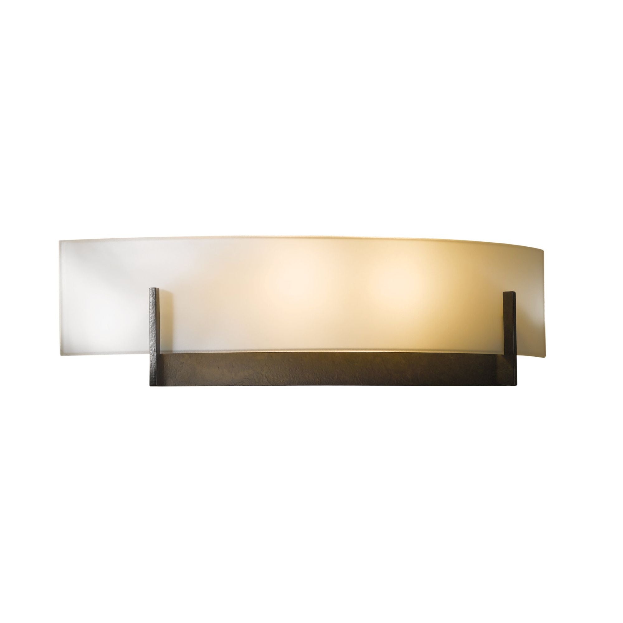 Axis Sconce 2-Light Opal Glass (GG) in Dark Smoke