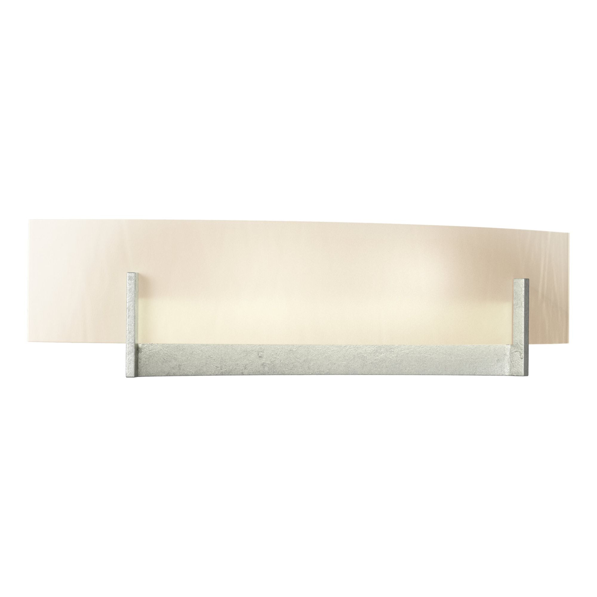 Axis Sconce 2-Light White Art Glass (BB) in Sterling