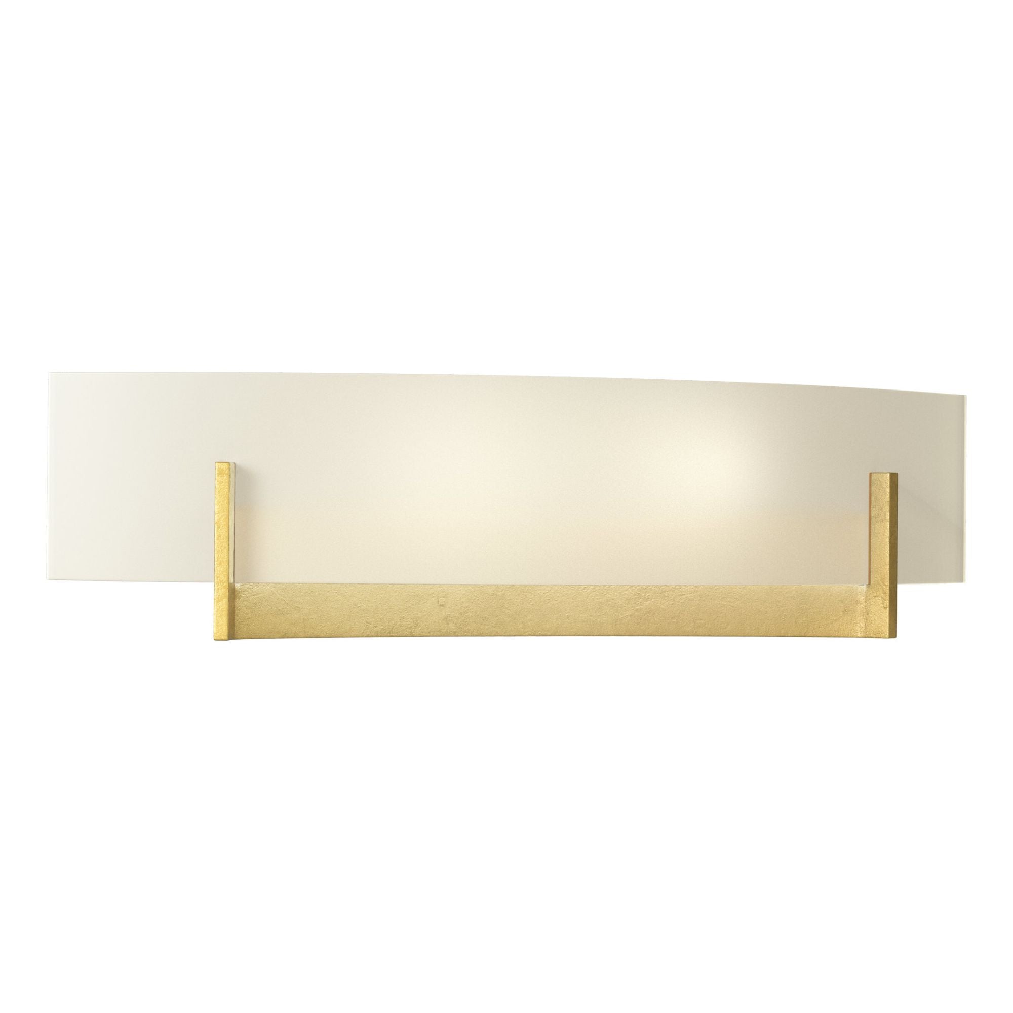 Axis Sconce 2-Light Opal Glass (GG) in Modern Brass