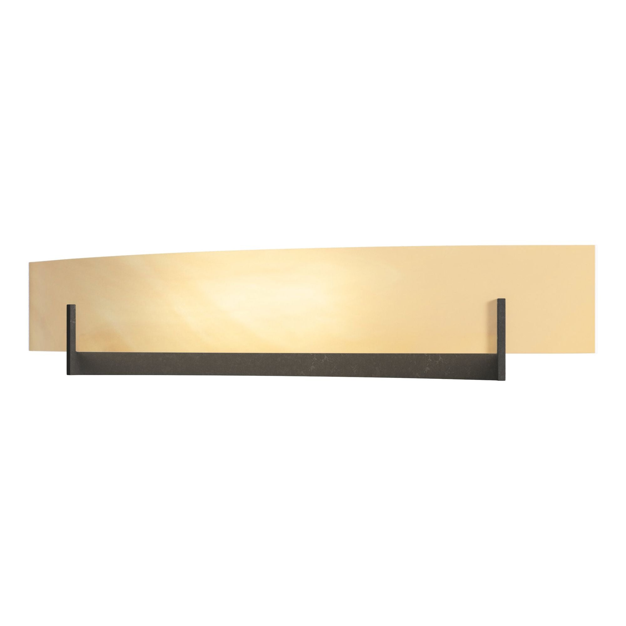 Axis Large Sconce 2-Light Amber Swirl Glass (AA) in Dark Smoke