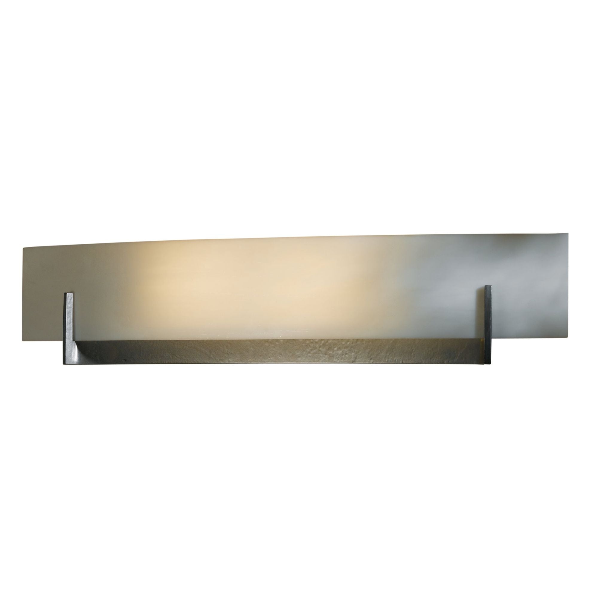Axis Large Sconce 2-Light White Art Glass (BB) in Dark Smoke