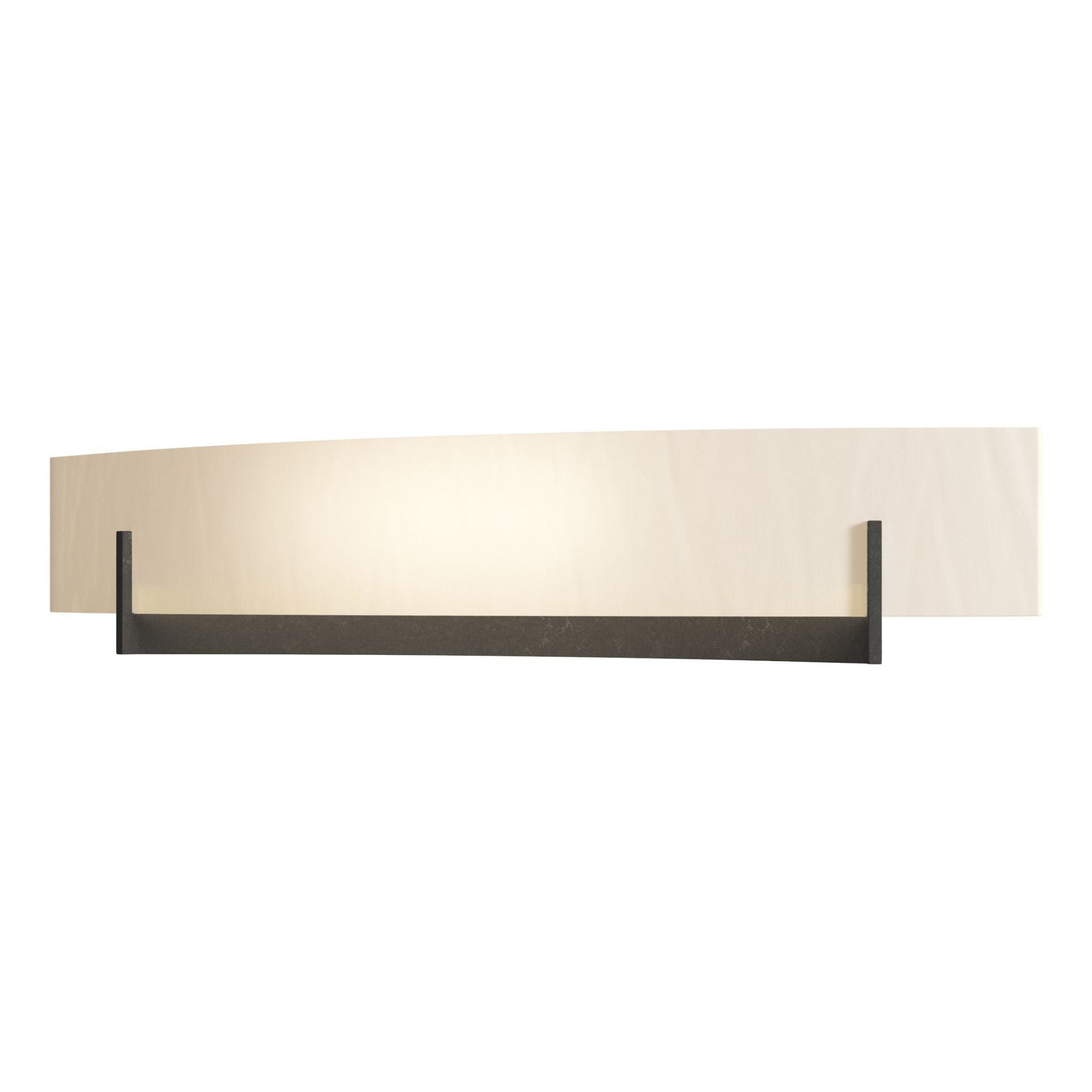 Axis Large Sconce 2-Light White Art Glass (BB) in Dark Smoke
