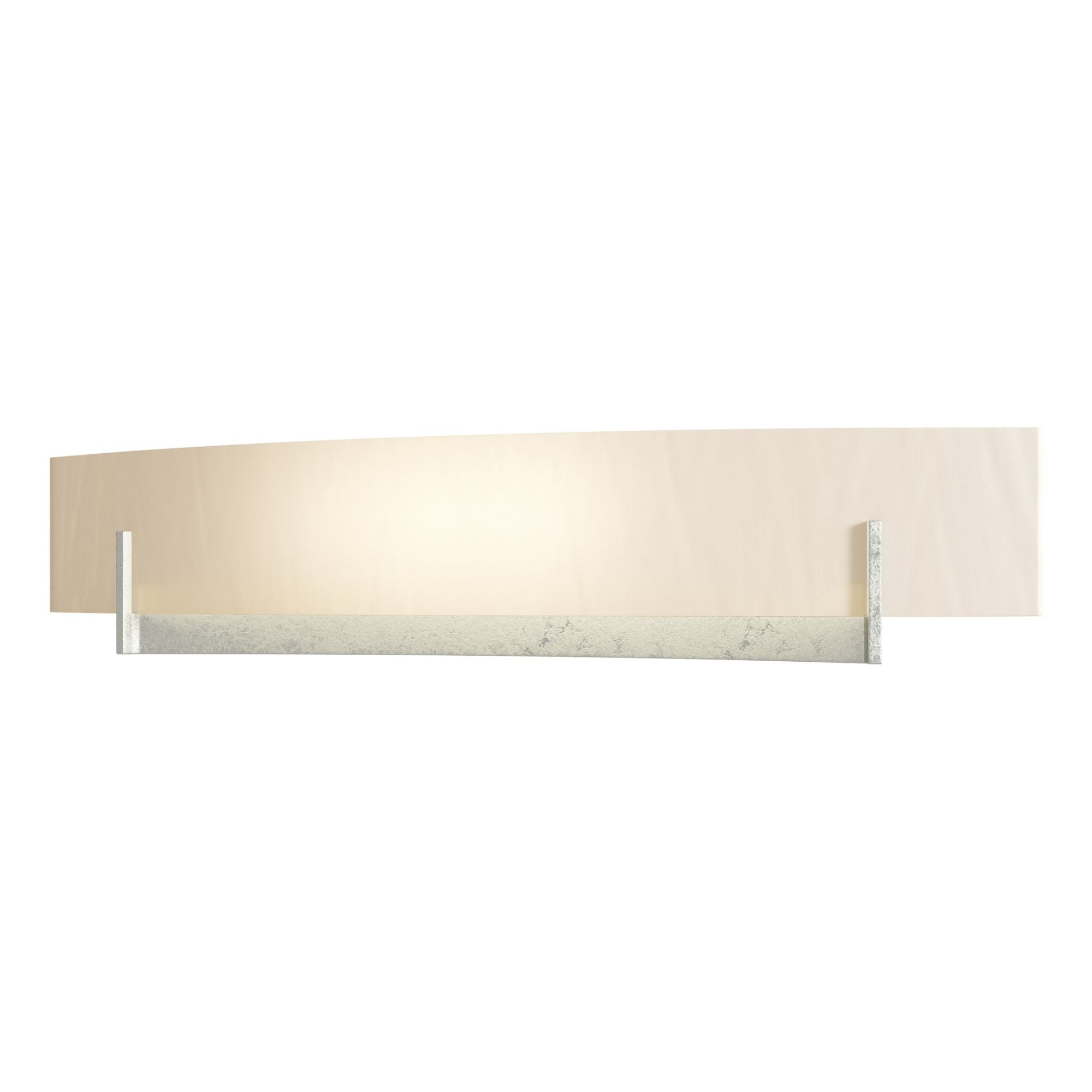 Axis Large Sconce 2-Light White Art Glass (BB) in Sterling