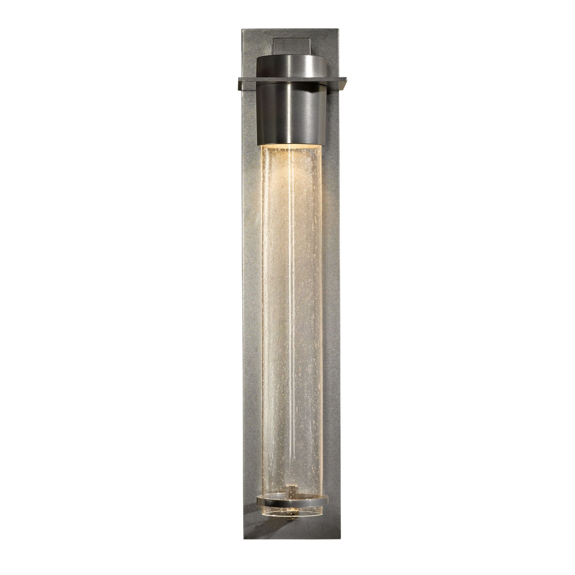 Airis Sconce 1-Light Seeded Clear Glass (II) in Sterling