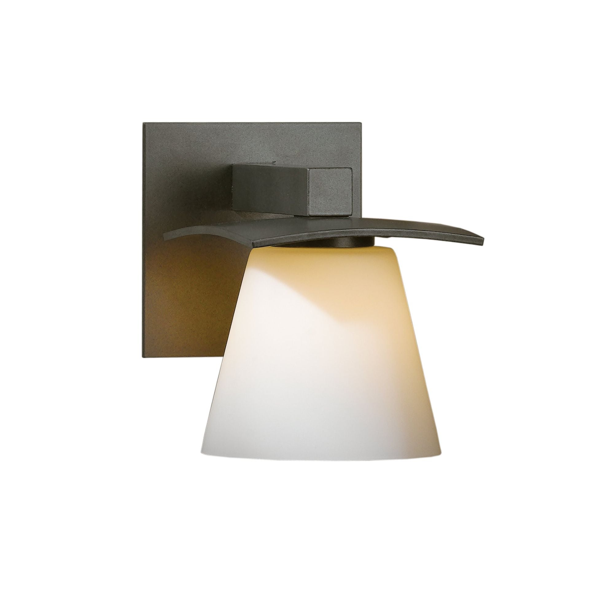 Wren 1 Light Sconce 1-Light Opal Glass (GG) in Dark Smoke
