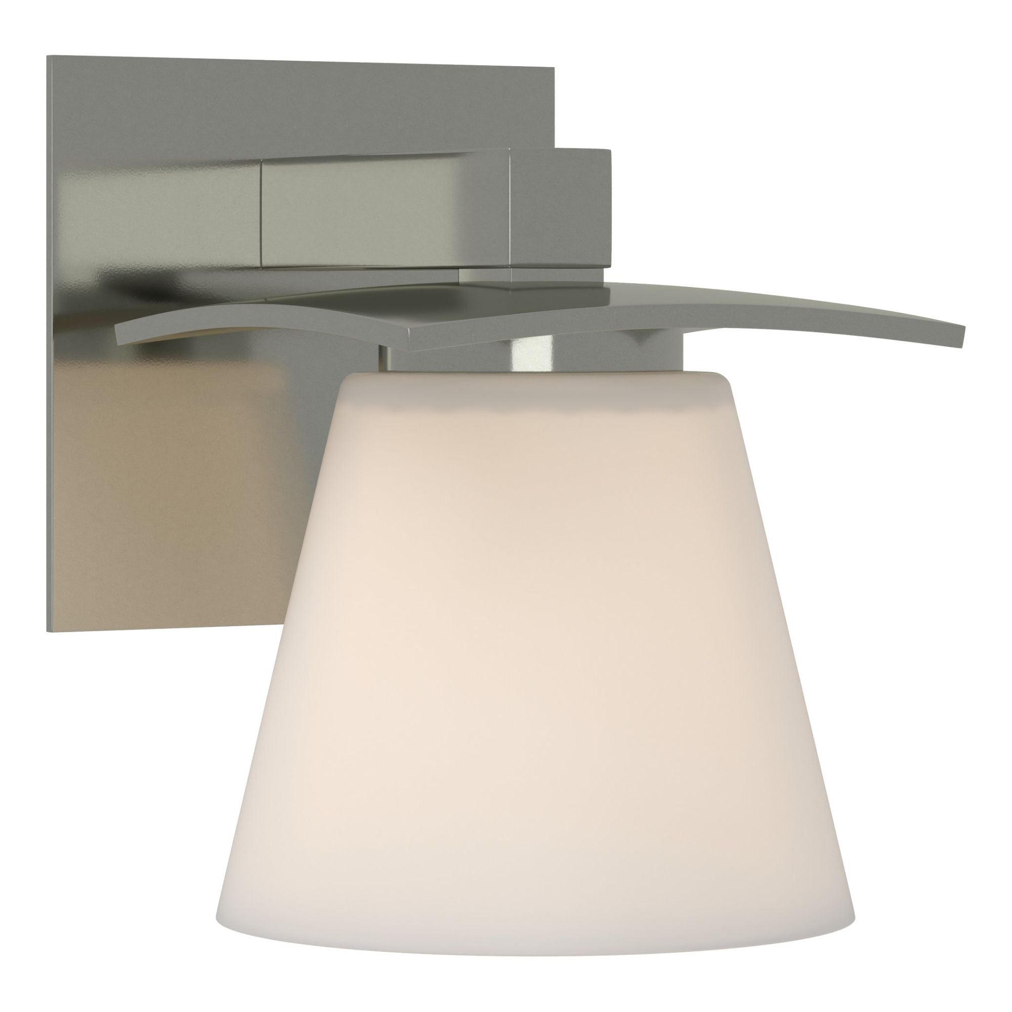 Wren 1 Light Sconce 1-Light Opal Glass (GG) in Sterling