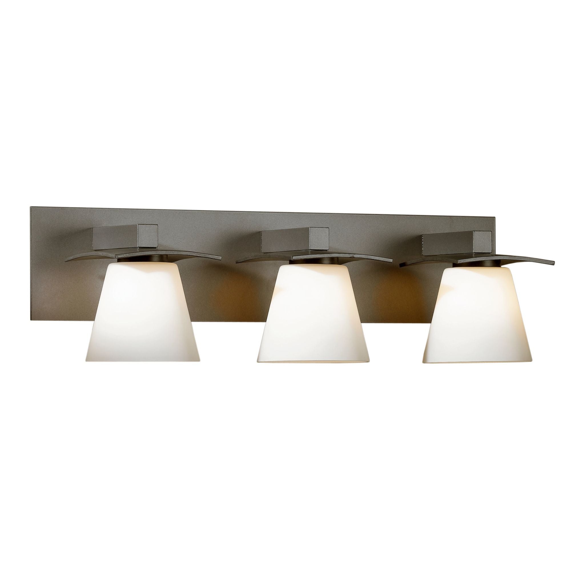 Wren 3 Light Sconce 3-Light Opal Glass (GG) in Dark Smoke