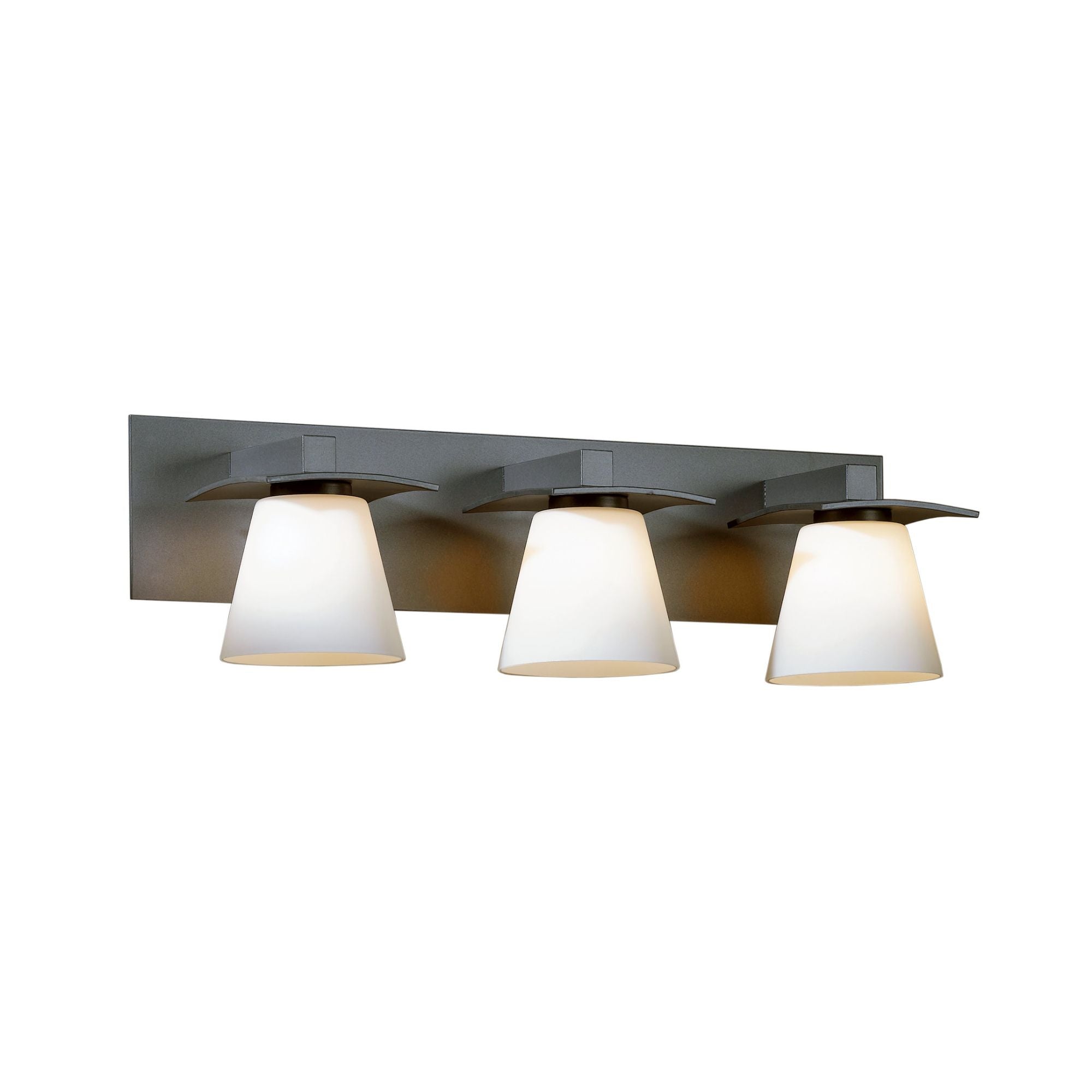 Wren 3 Light Sconce 3-Light Opal Glass (GG) in Dark Smoke