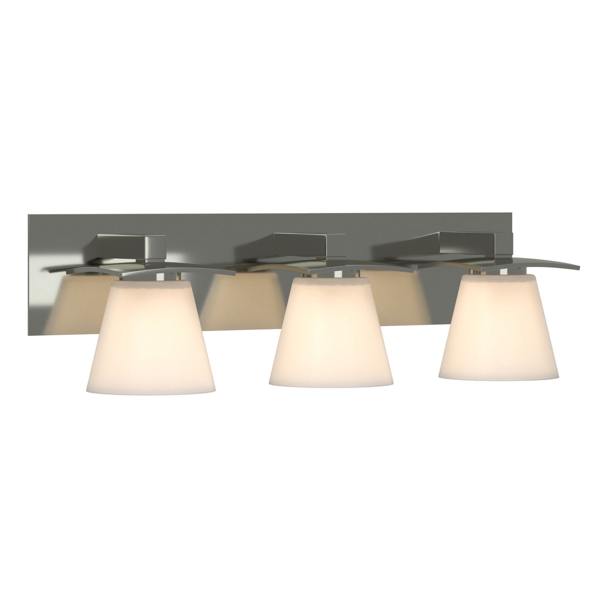 Wren 3 Light Sconce 3-Light Opal Glass (GG) in Sterling